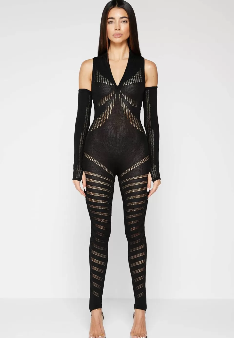 Manière De Voir Knitted Contour Jumpsuit With Sleeves>Woman Jumpsuits & Playsuits