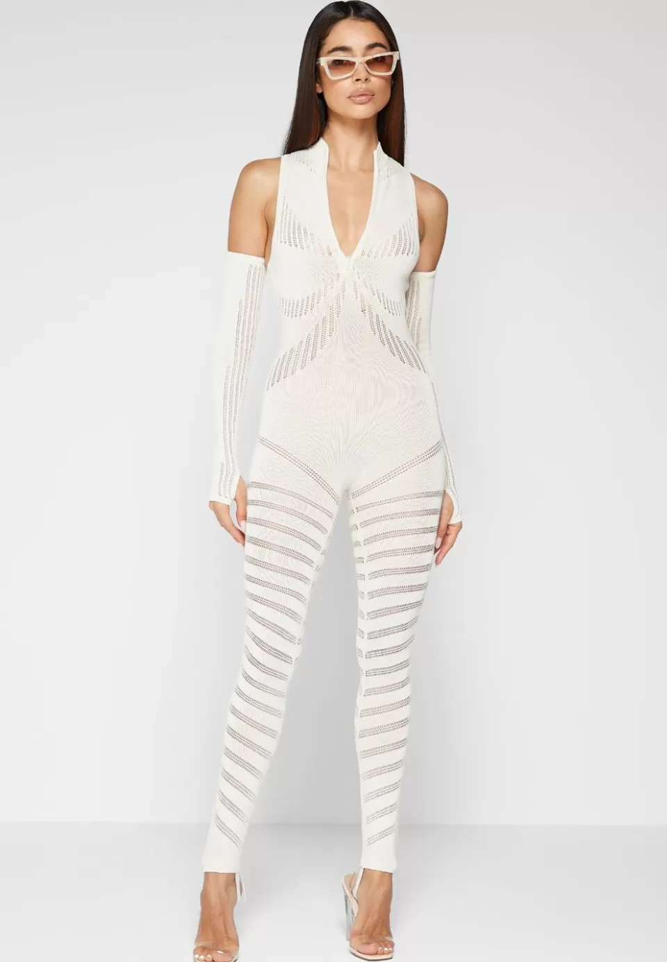 Manière De Voir Knitted Contour Jumpsuit With Sleeves>Woman Jumpsuits & Playsuits