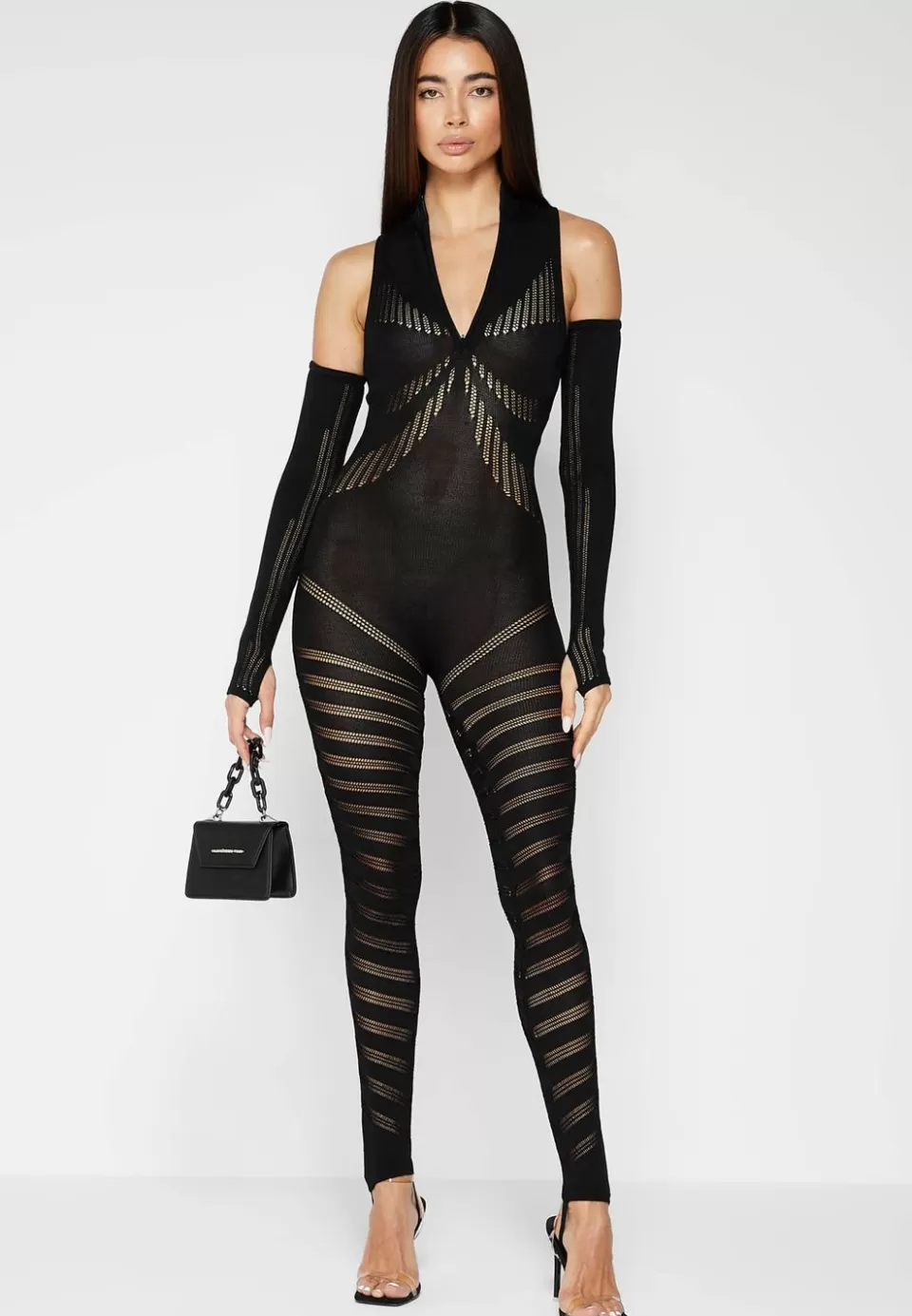 Manière De Voir Knitted Contour Jumpsuit With Sleeves>Woman Jumpsuits & Playsuits
