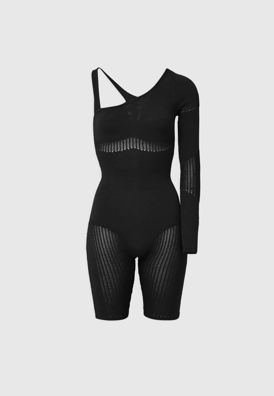 Manière De Voir Knitted Contour One Sleeve Playsuit>Woman Jumpsuits & Playsuits
