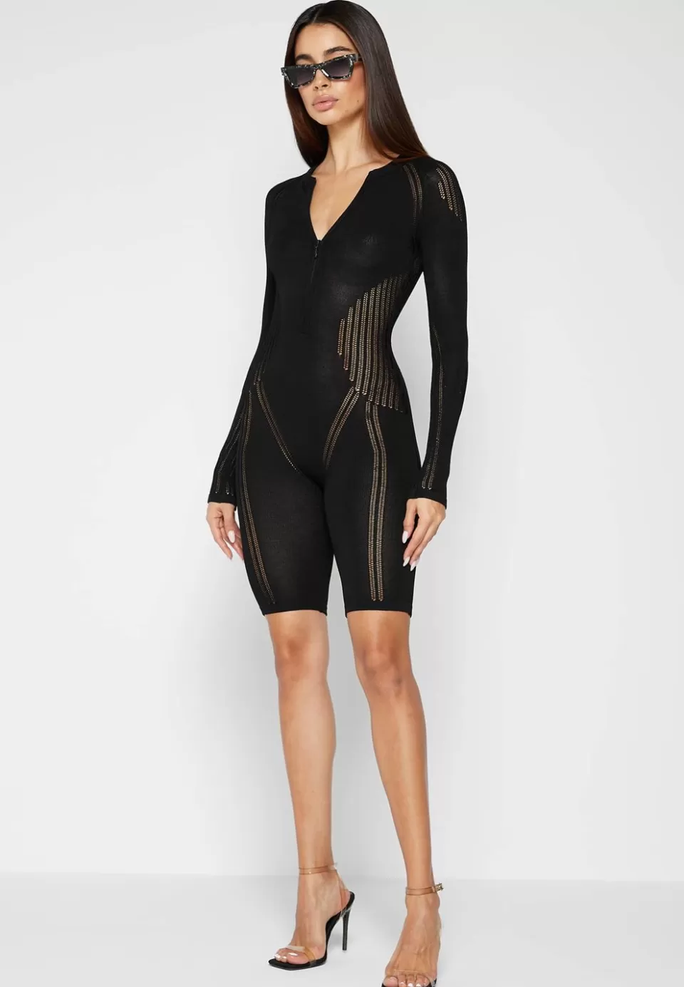 Manière De Voir Knitted Contour Playsuit>Woman Jumpsuits & Playsuits