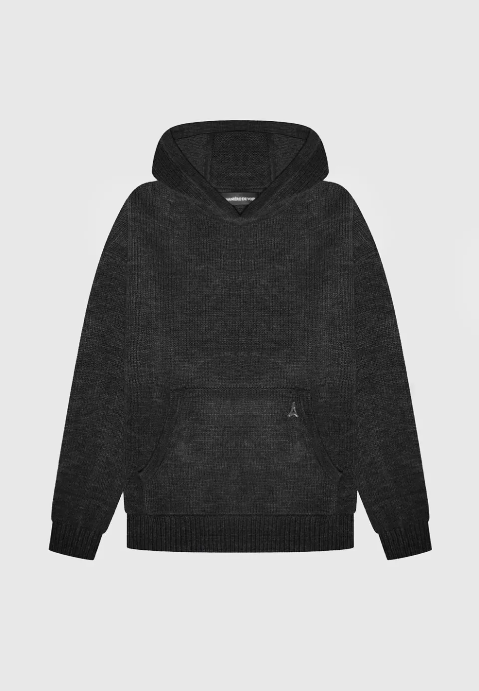 Manière De Voir Knitted Hoodie Marl>Man Knitwear