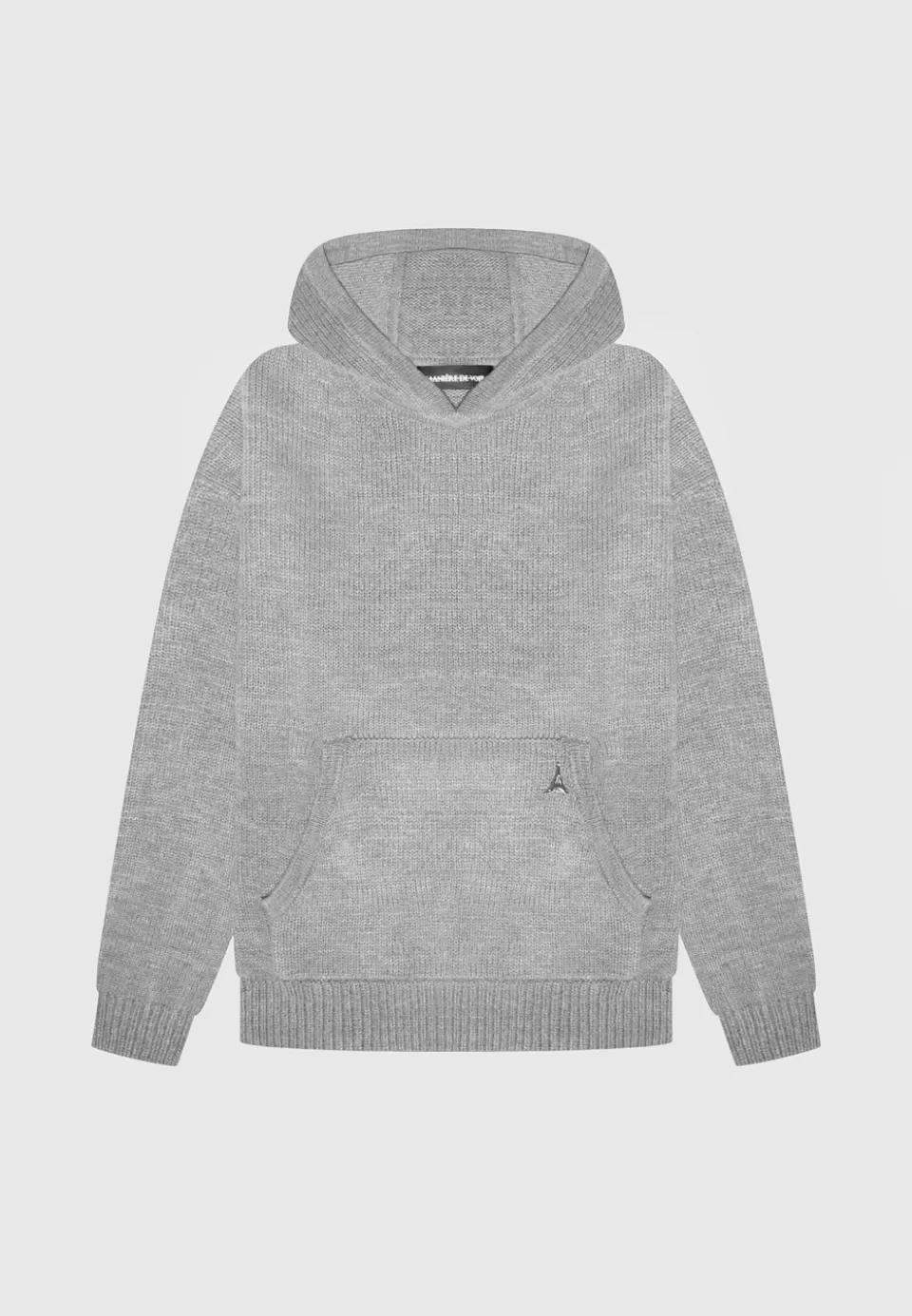 Manière De Voir Knitted Hoodie Marl>Man Knitwear