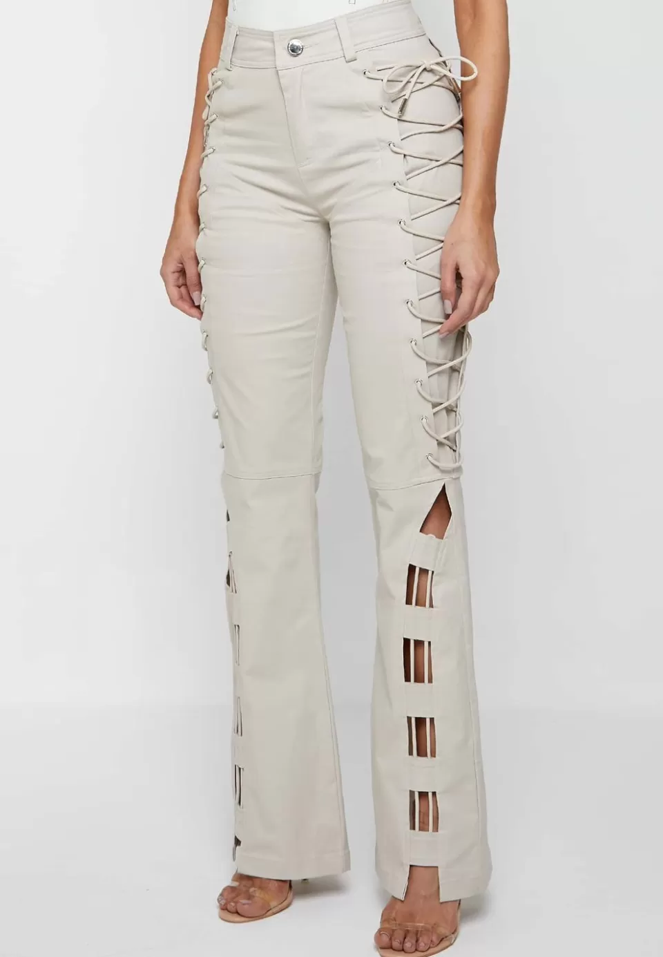 Manière De Voir Lace Up Trousers>Woman Trousers