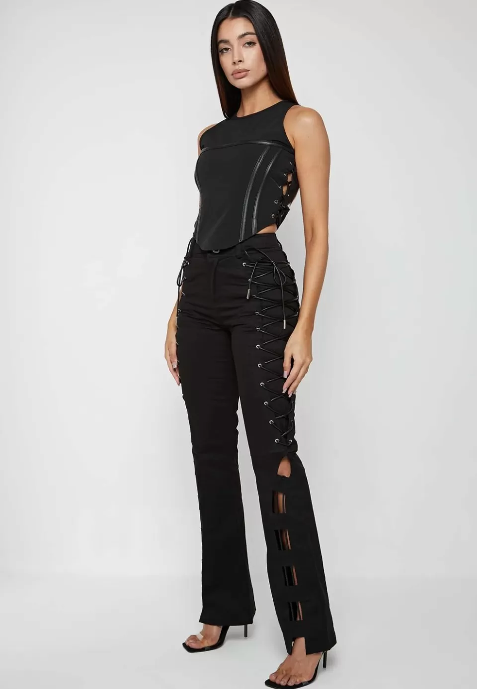 Manière De Voir Lace Up Trousers>Woman Trousers