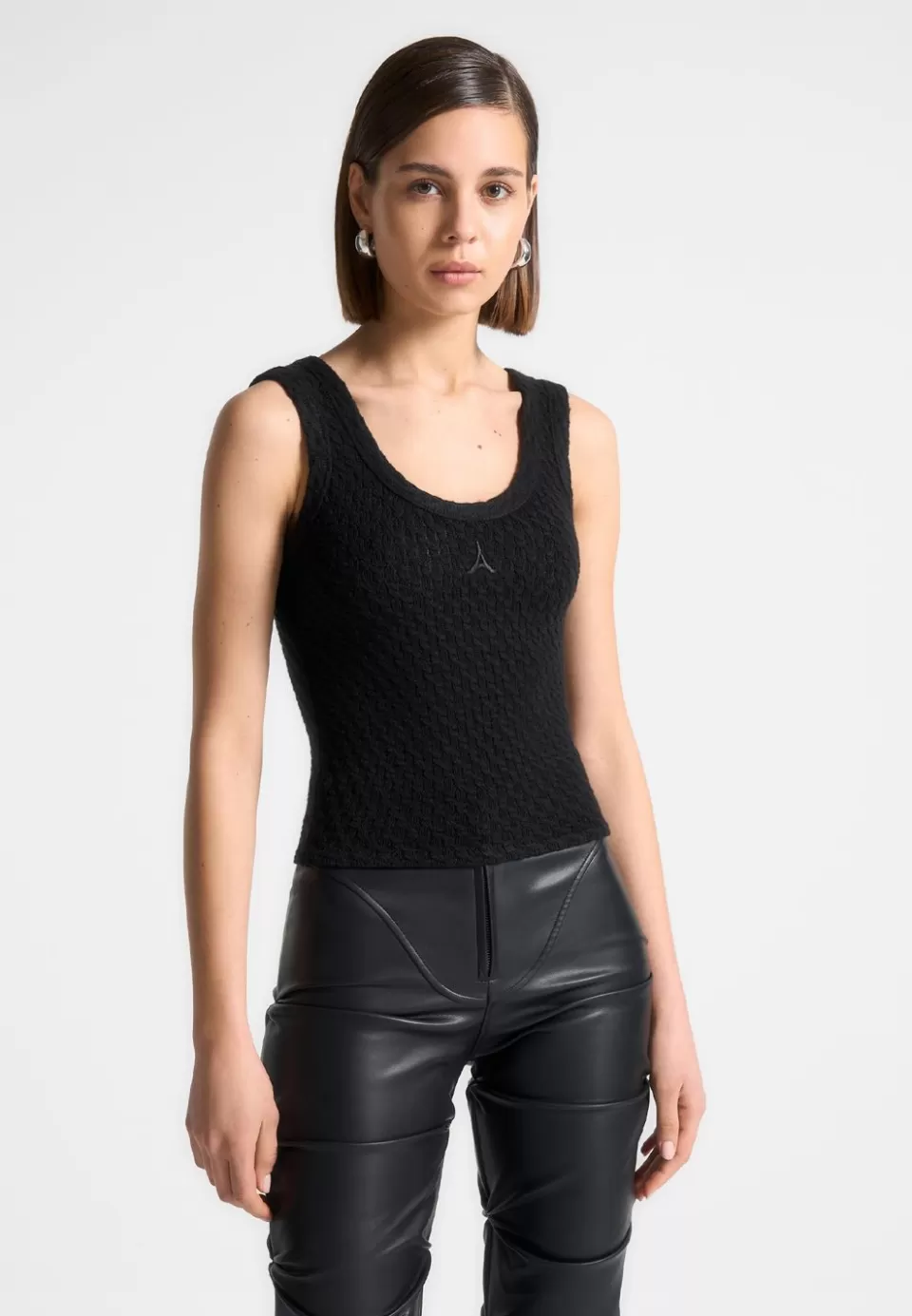 Manière De Voir Limited Edition Eiffel Knitted Tank Top>Woman Knitwear