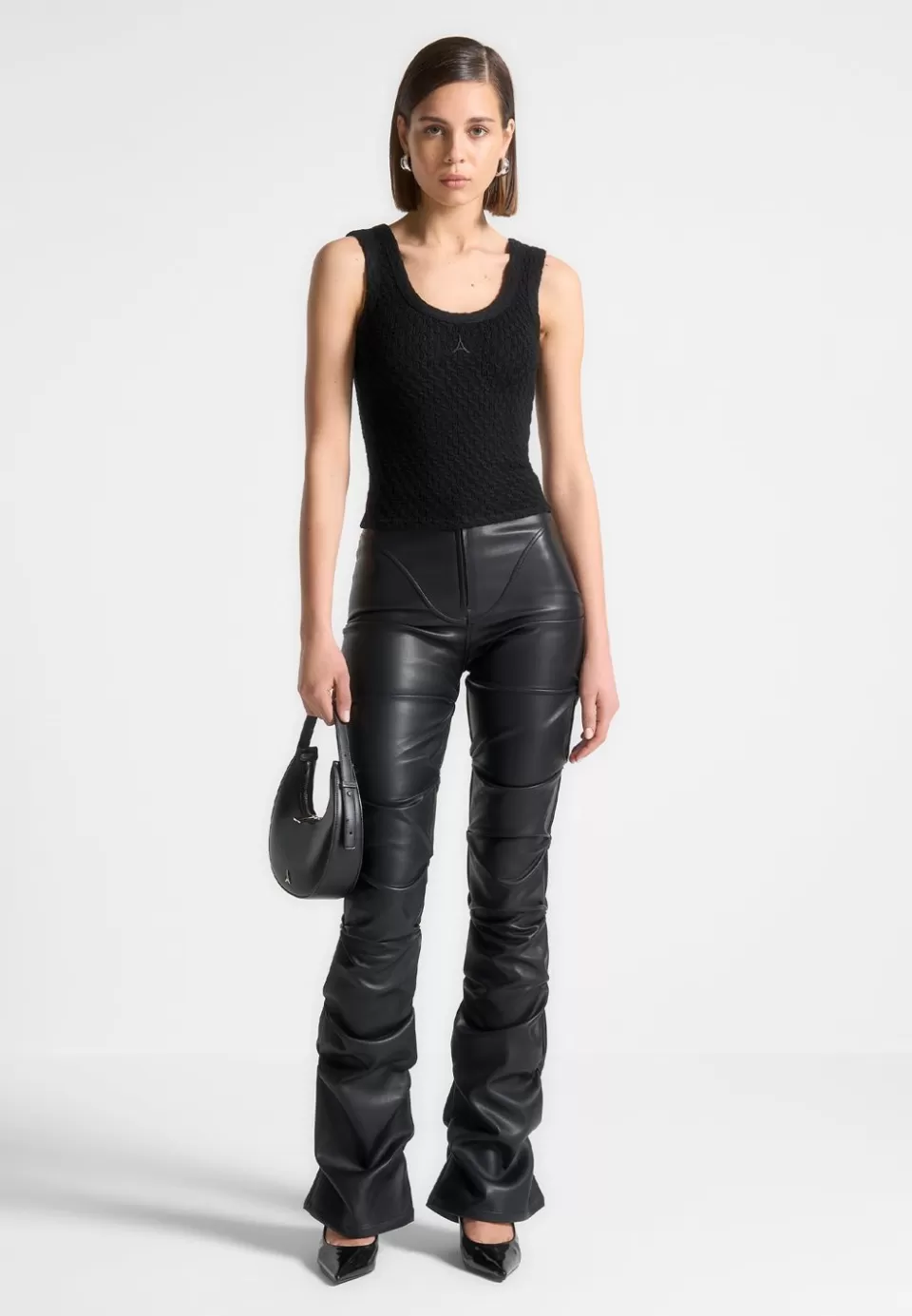 Manière De Voir Limited Edition Eiffel Knitted Tank Top>Woman Tops & T Shirts