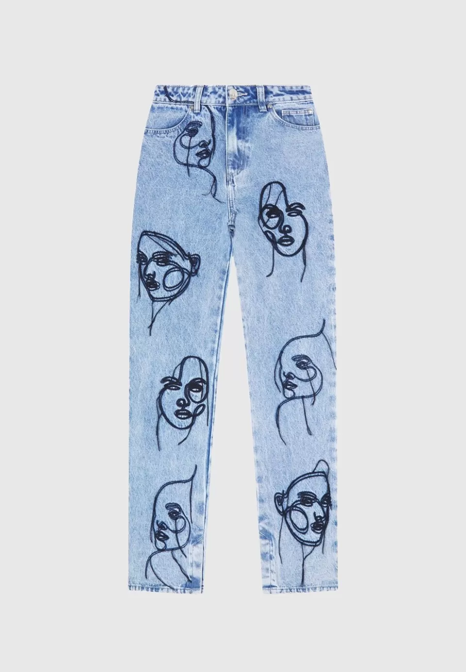 Manière De Voir Line Art Boyfriend Jeans>Woman Jeans