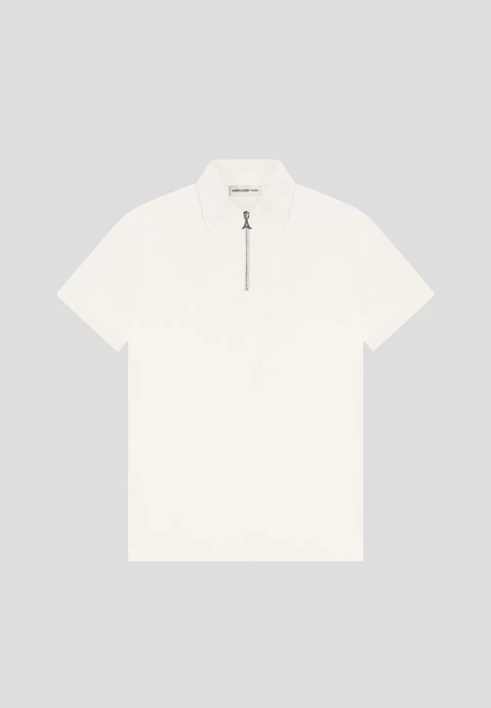 Manière De Voir Luxe Polo Top With Zip>Man Polo Tops