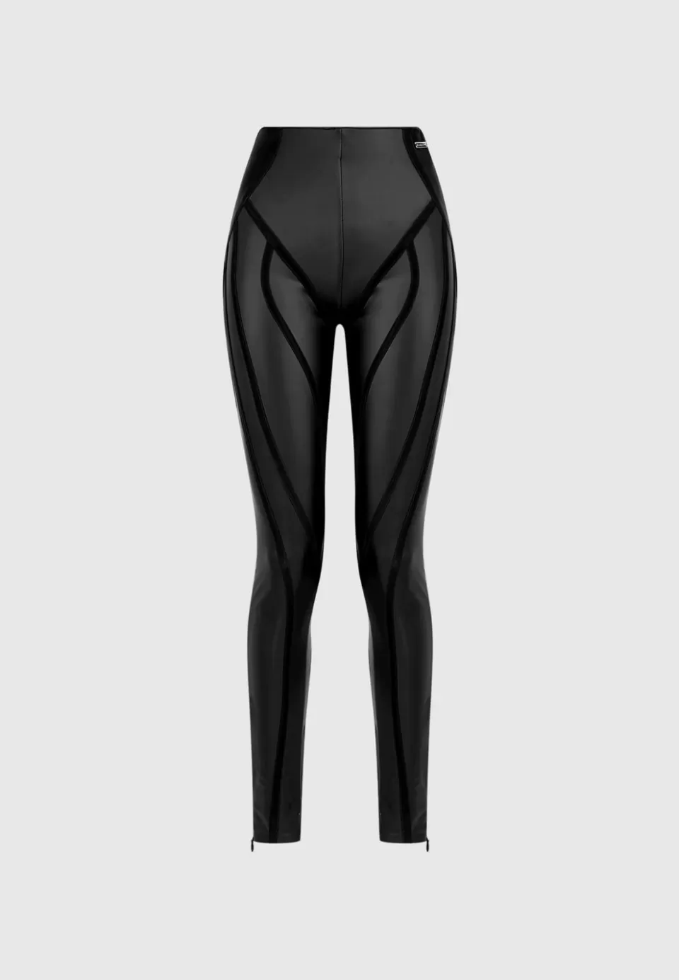 Manière De Voir Matte Vegan Leather Contour Leggings>Woman Leggings