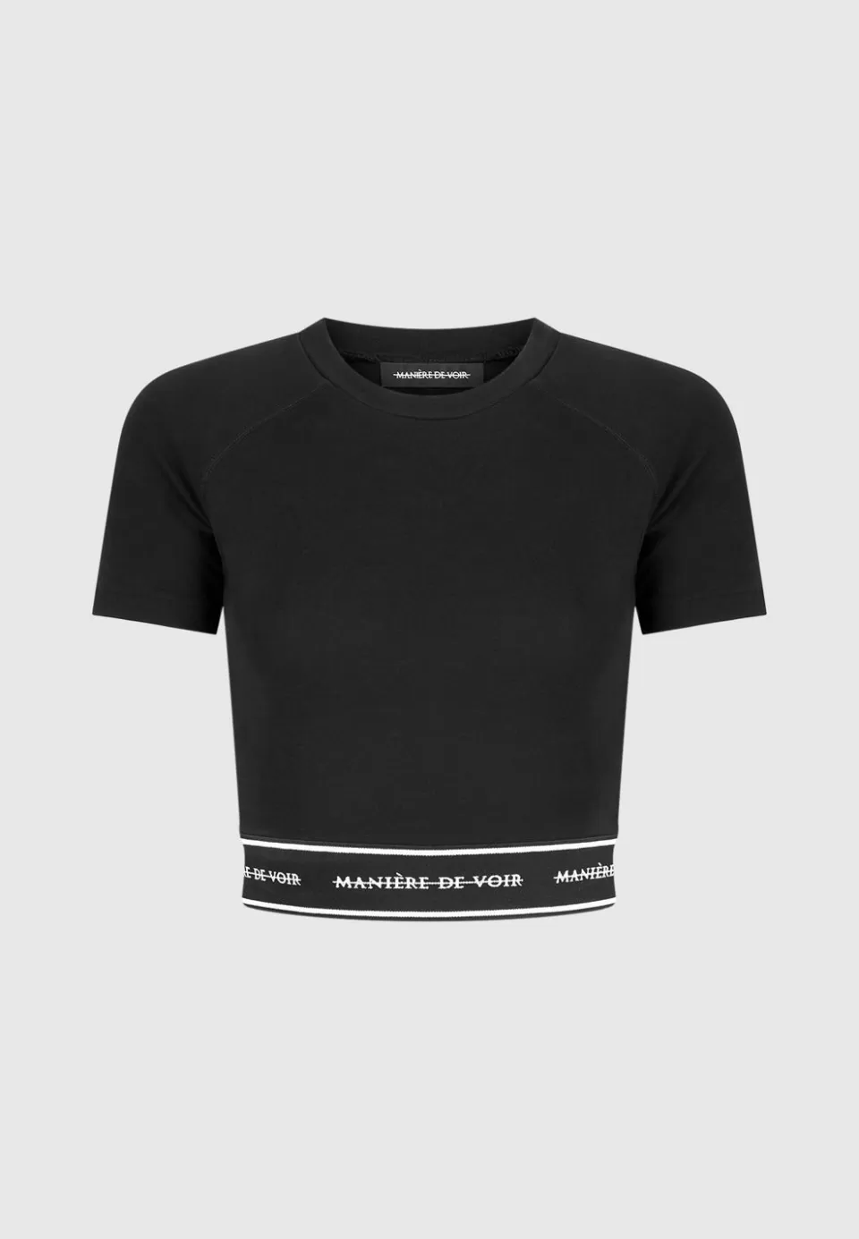 Manière De Voir Mdv Banded Crop T Shirt>Woman Matching Sets