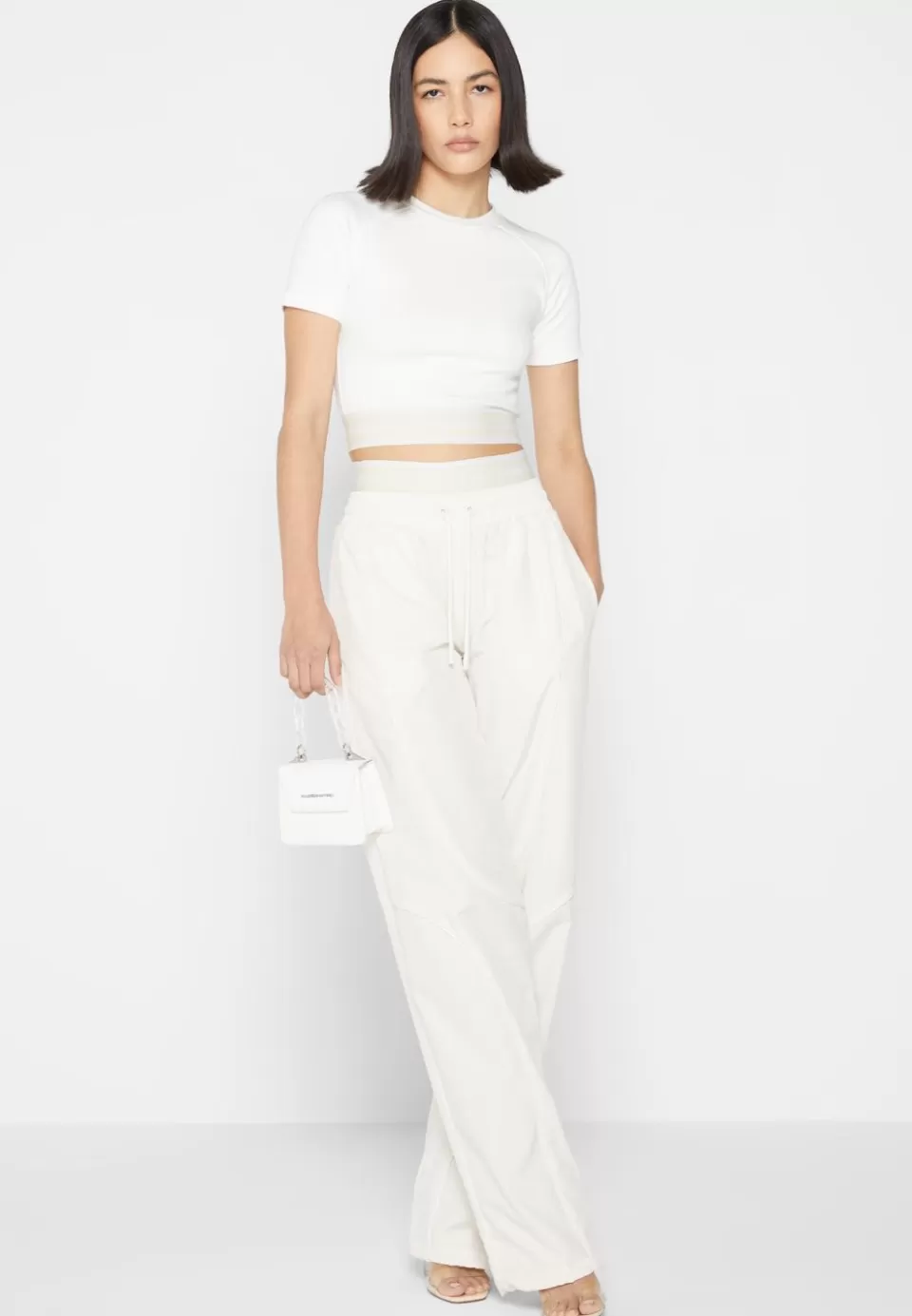 Manière De Voir Mdv Banded Crop T Shirt>Woman Matching Sets