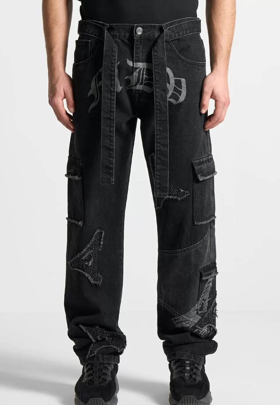 Manière De Voir Mdv Rhinestone Eiffel Patch Jeans>Man Jeans