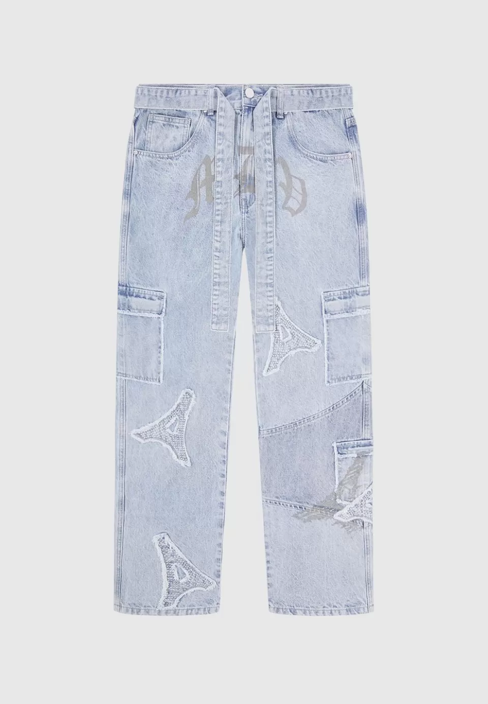 Manière De Voir Mdv Rhinestone Eiffel Patch Jeans>Man Jeans