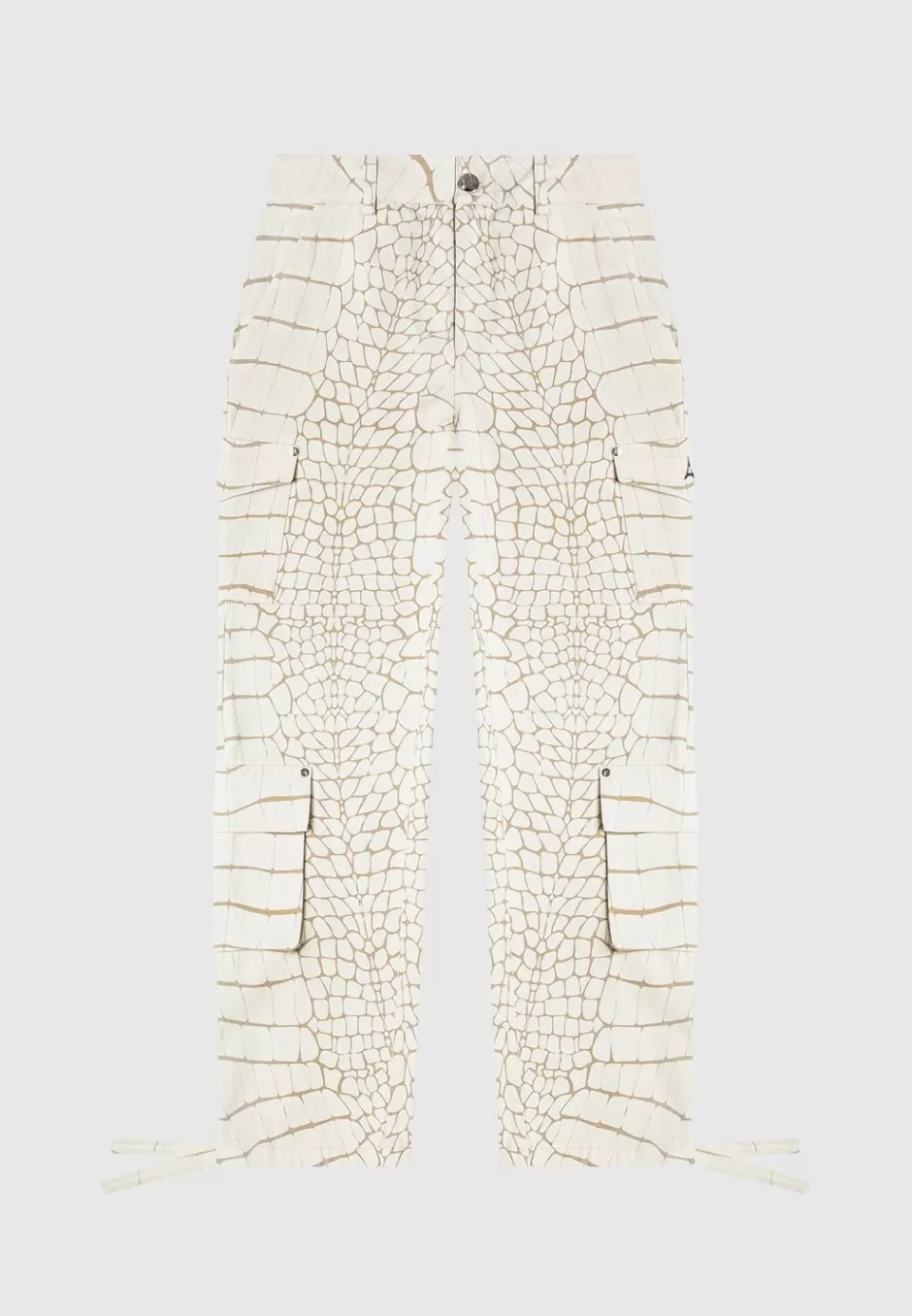 Manière De Voir Mid Rise Croc Print Cargo Pants>Woman Cargo Pants & Joggers