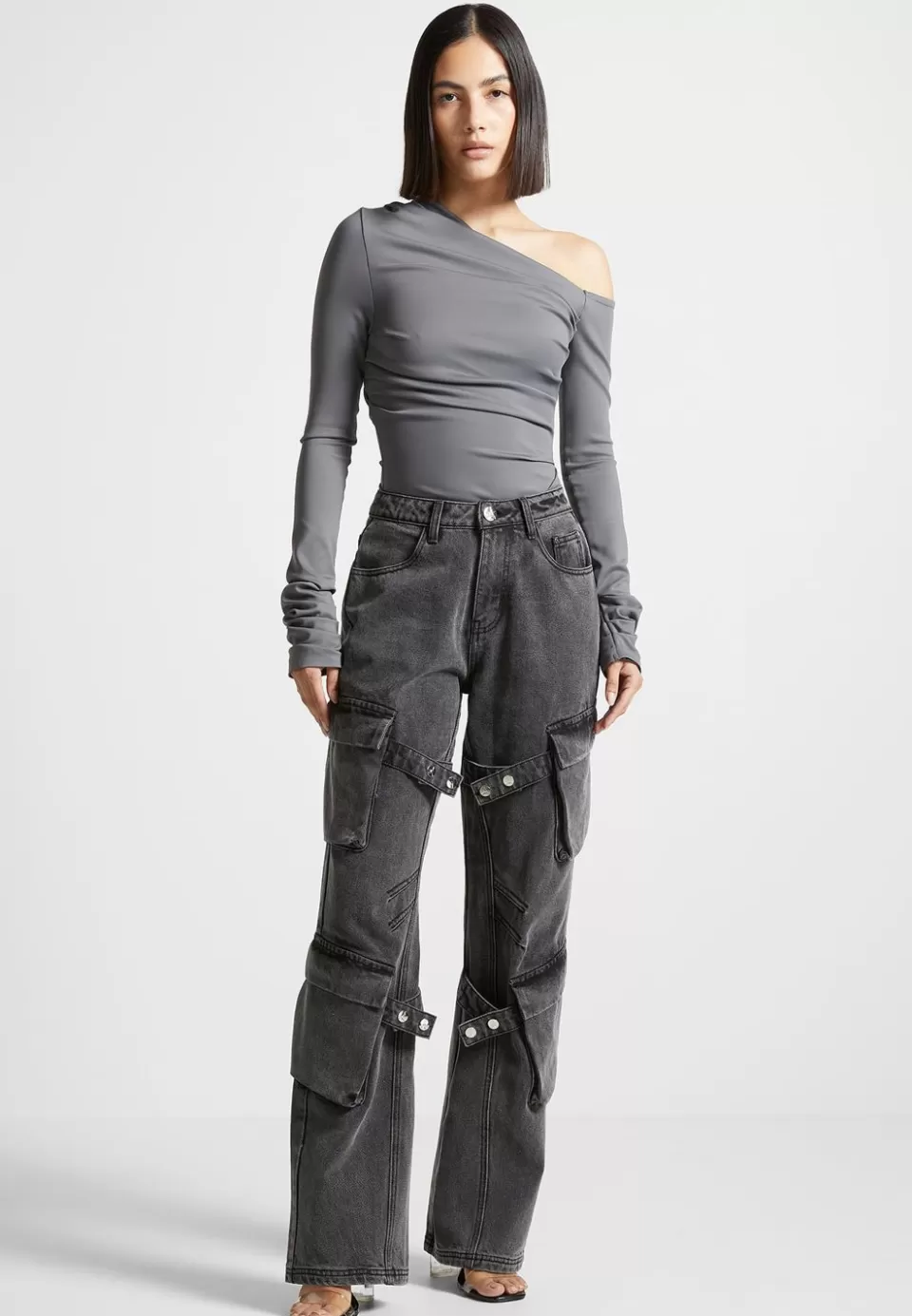 Manière De Voir Neoprene Gathered Bodysuit>Woman Bodysuits