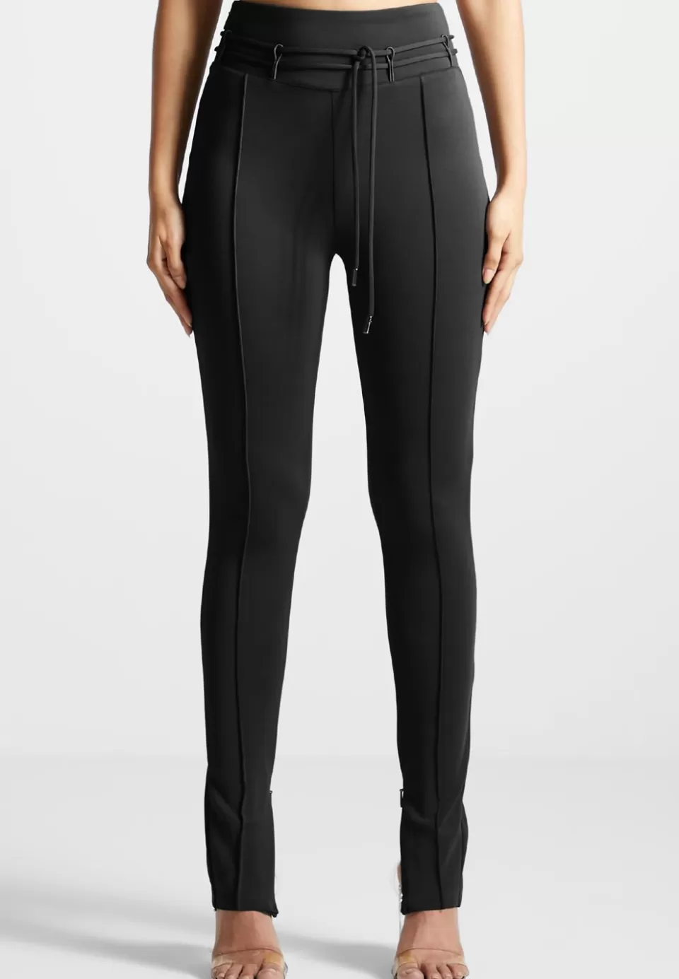 Manière De Voir Neoprene Tie Detail Leggings>Woman Leggings