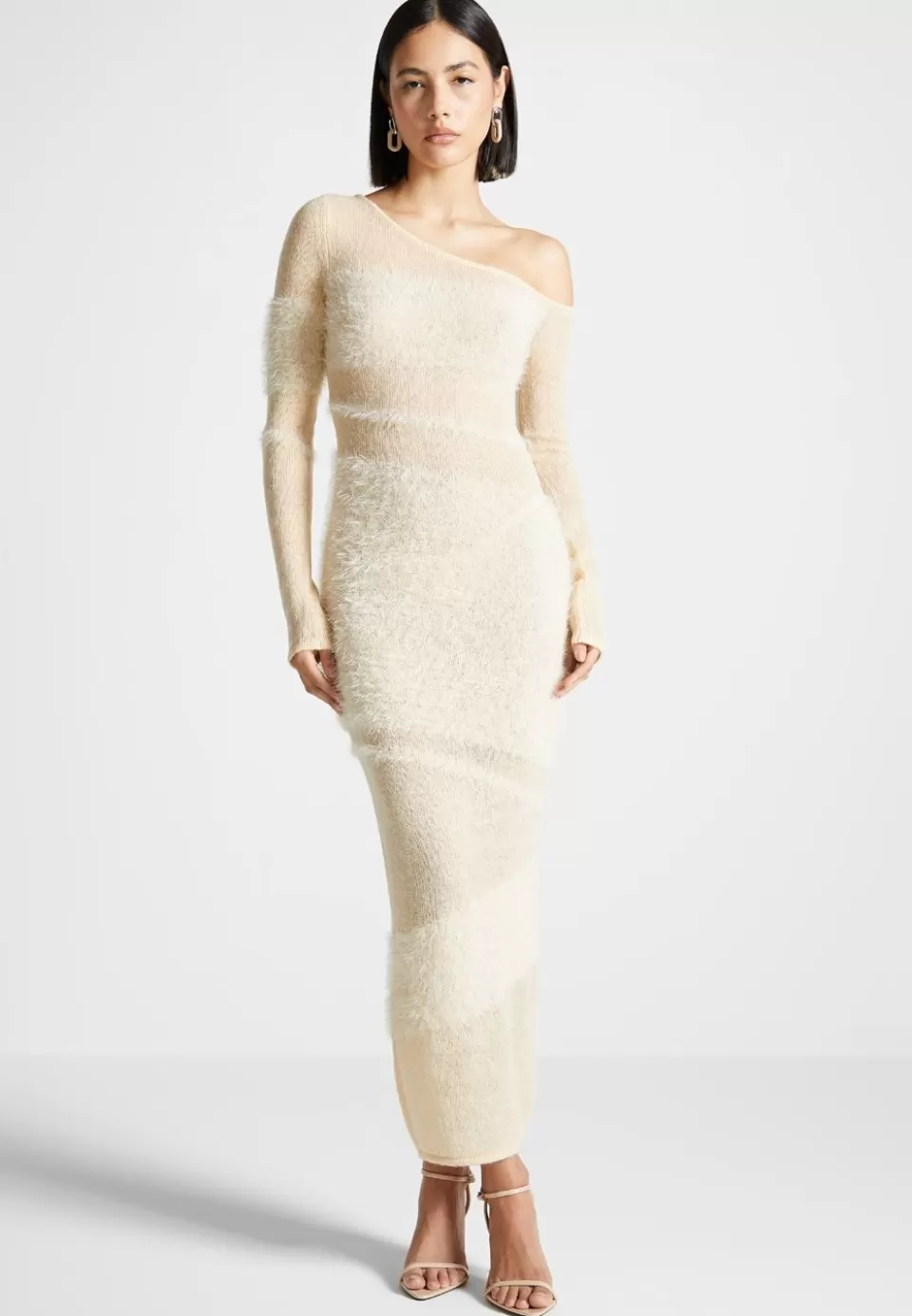 Manière De Voir Off Shoulder Knitted Maxi Dress>Woman Knitwear