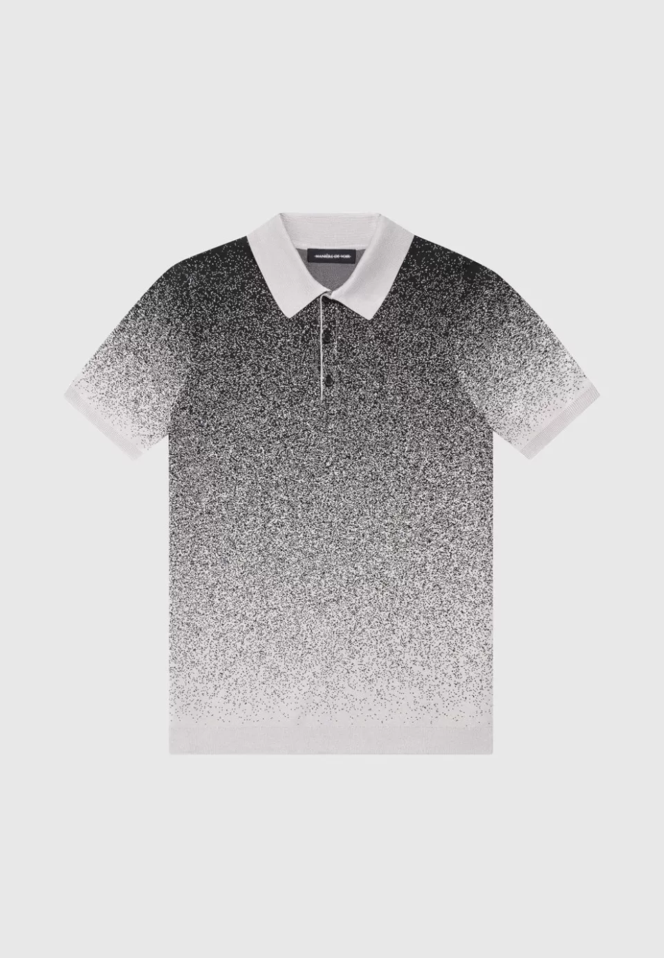 Manière De Voir Ombre Knit Polo Top>Man Polo Tops
