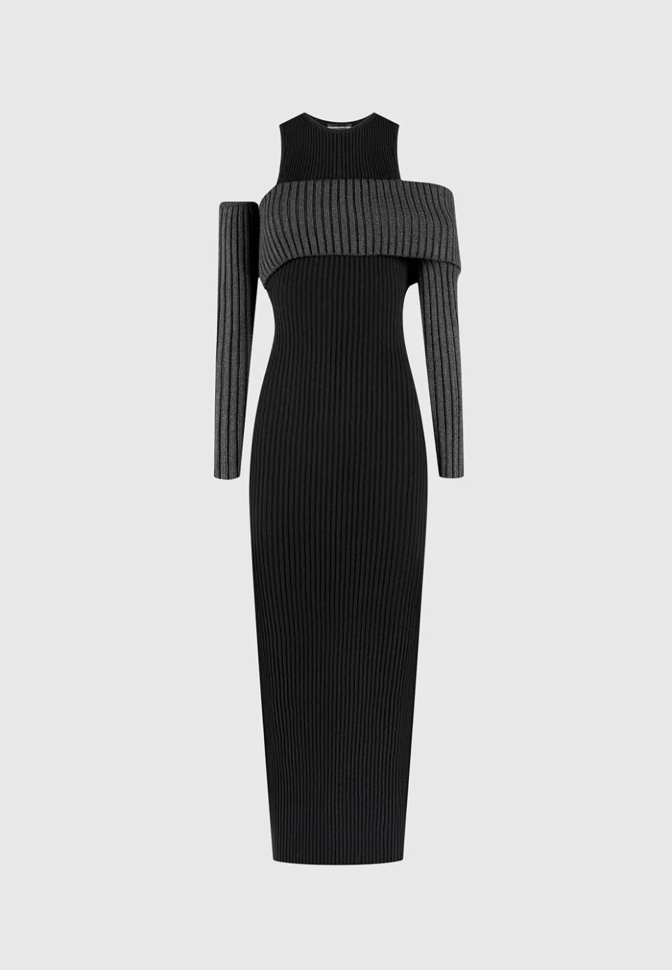 Manière De Voir Overlay Knitted Midaxi Dress>Woman Dresses