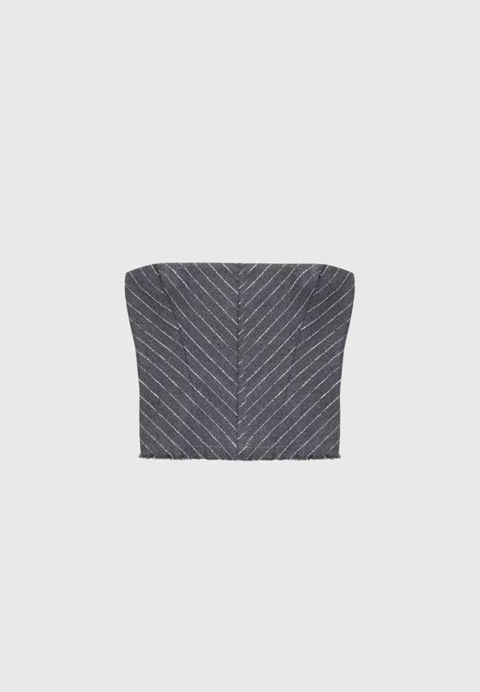 Manière De Voir Pinstripe Bandeau Corset Top>Woman Tops & T Shirts