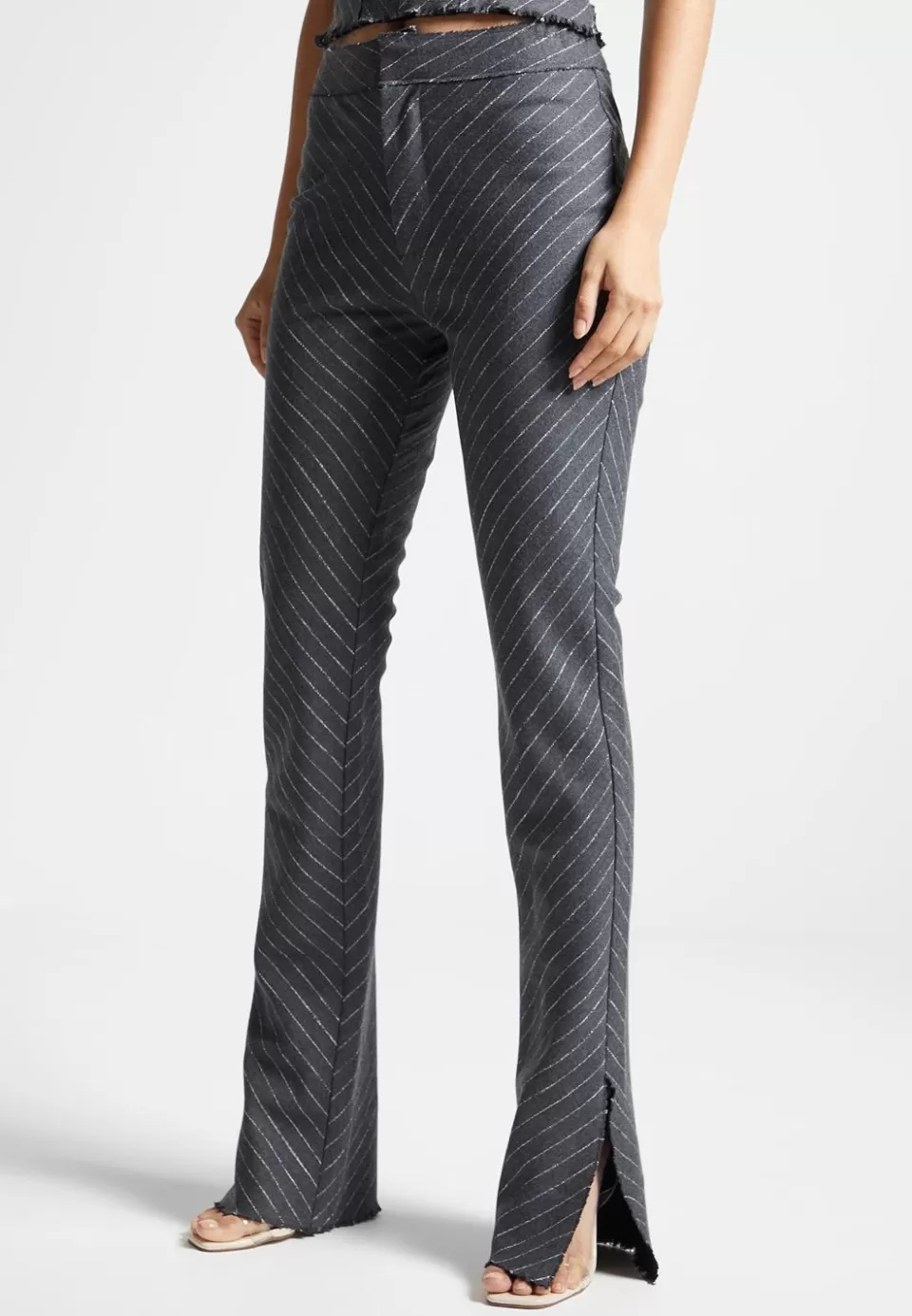 Manière De Voir Pinstripe Mini Flared Trousers>Woman Matching Sets