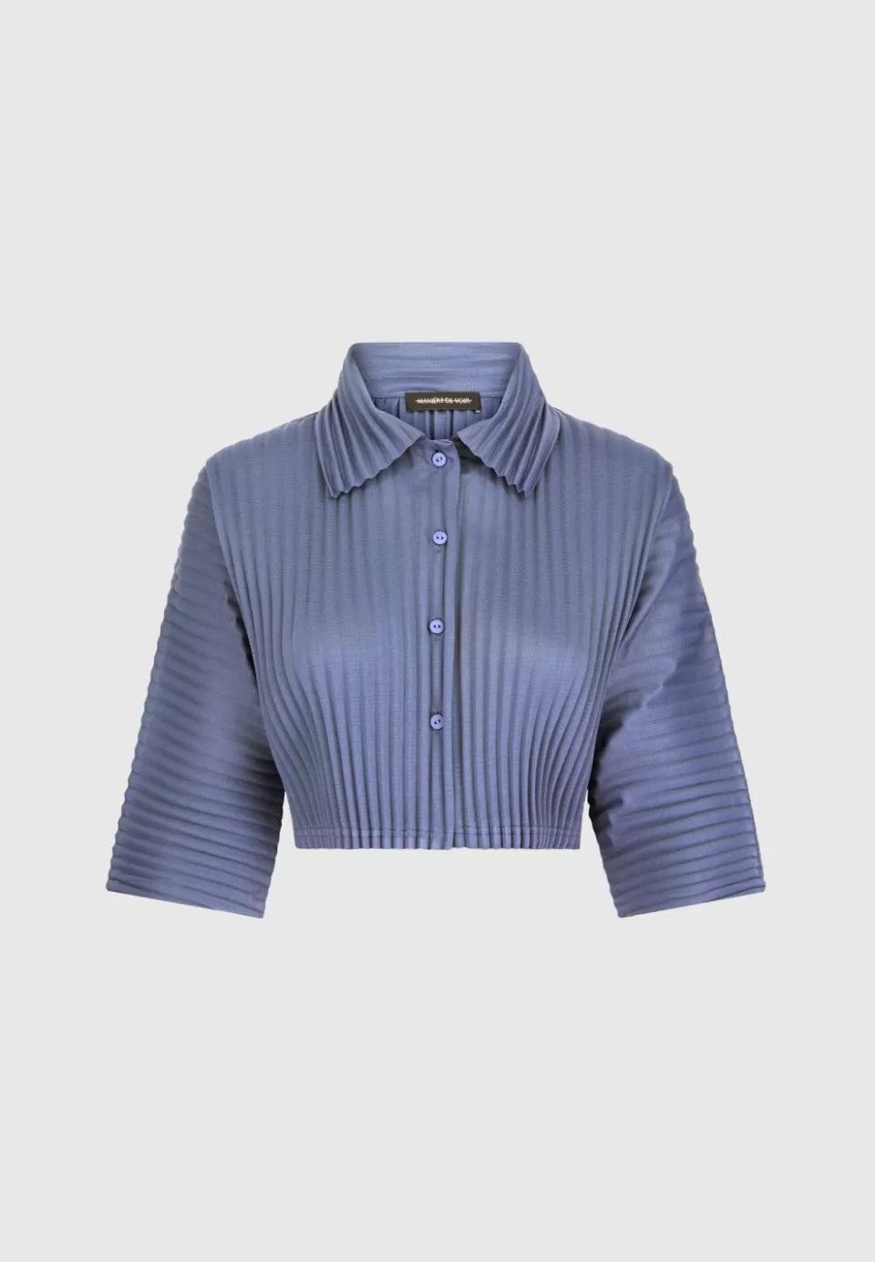 Manière De Voir Pleated Cropped Shirt>Woman Shirts