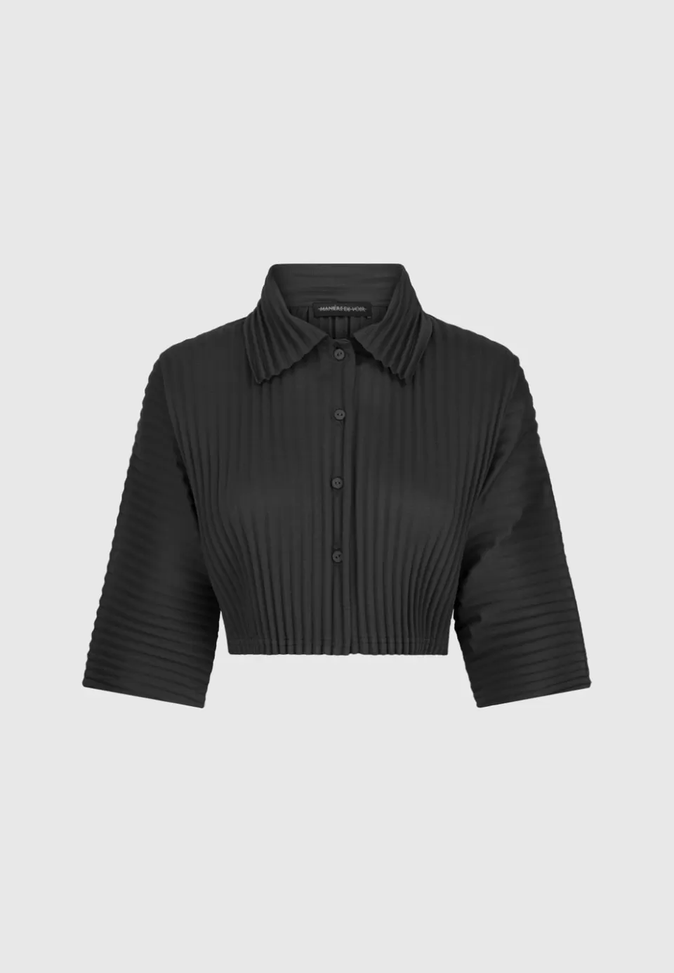 Manière De Voir Pleated Cropped Shirt>Woman Shirts