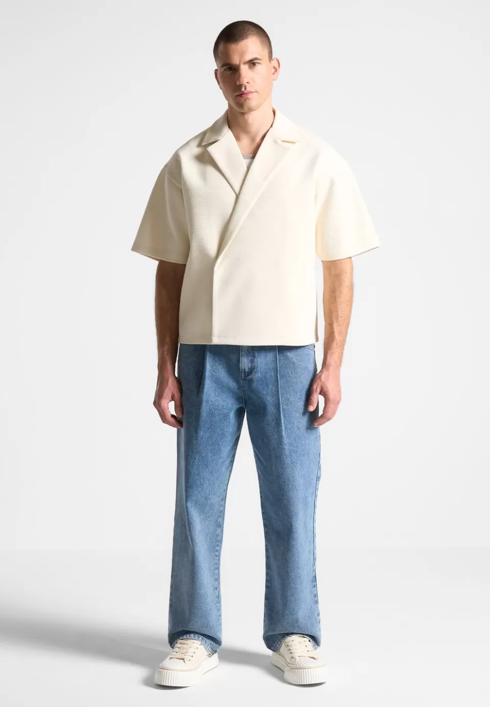 Manière De Voir Pleated Jeans - Washed>Man Jeans