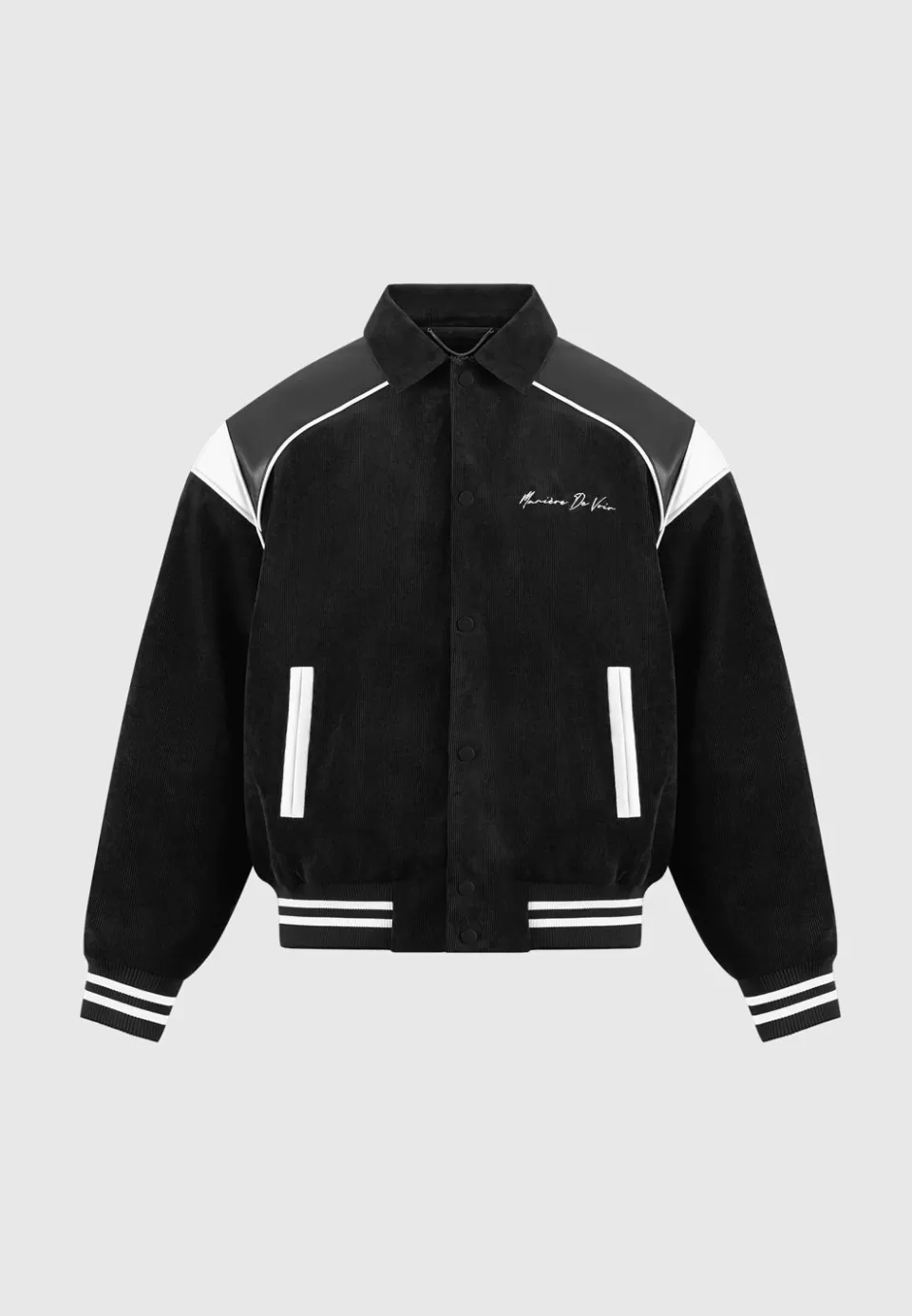 Manière De Voir Raglan Corduroy Eiffel Varsity Jacket>Man Jackets