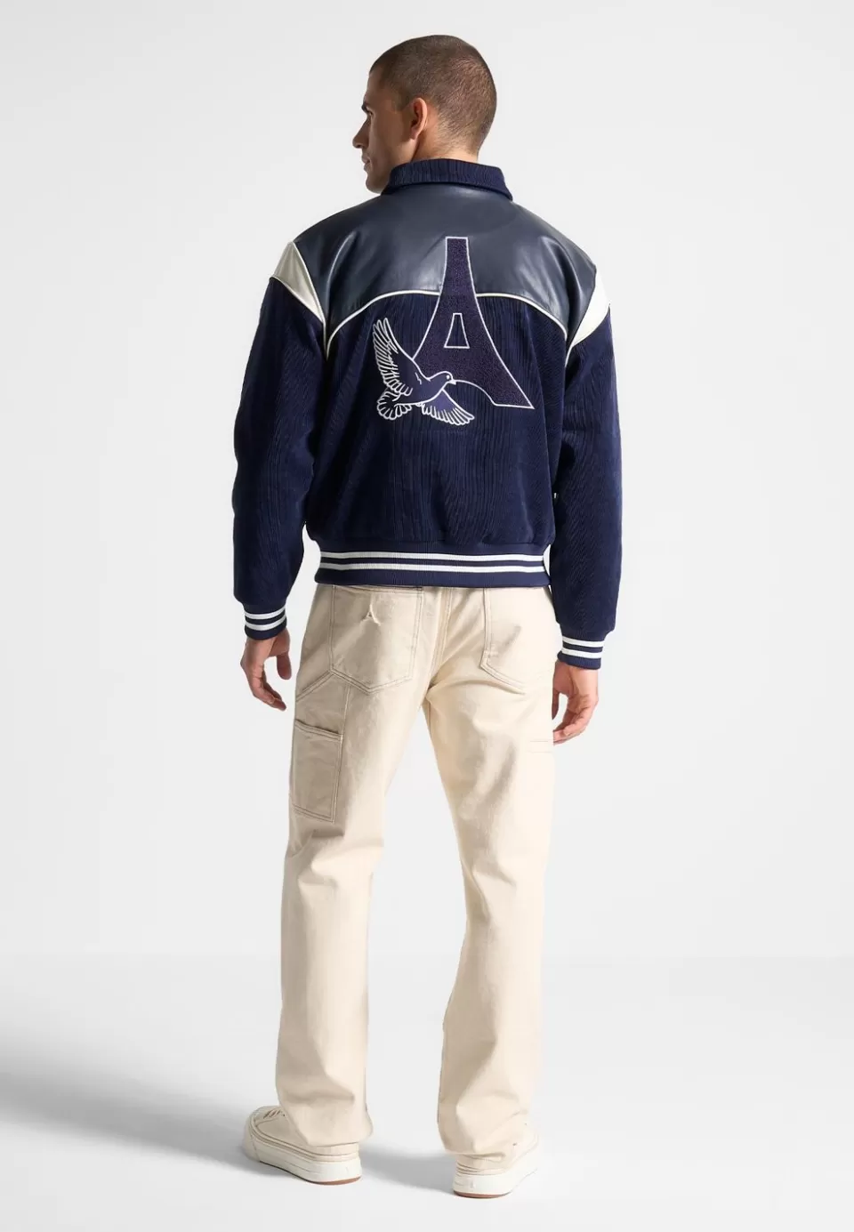 Manière De Voir Raglan Corduroy Eiffel Varsity Jacket>Man Jackets
