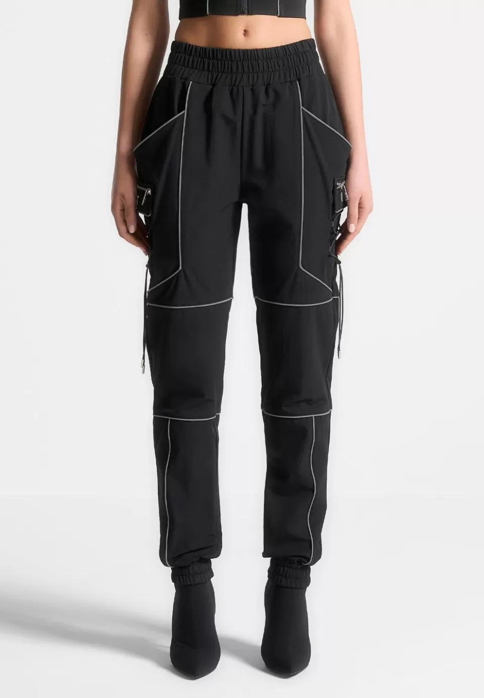 Manière De Voir Reflective Piped Cargo Pants>Woman Cargo Pants & Joggers