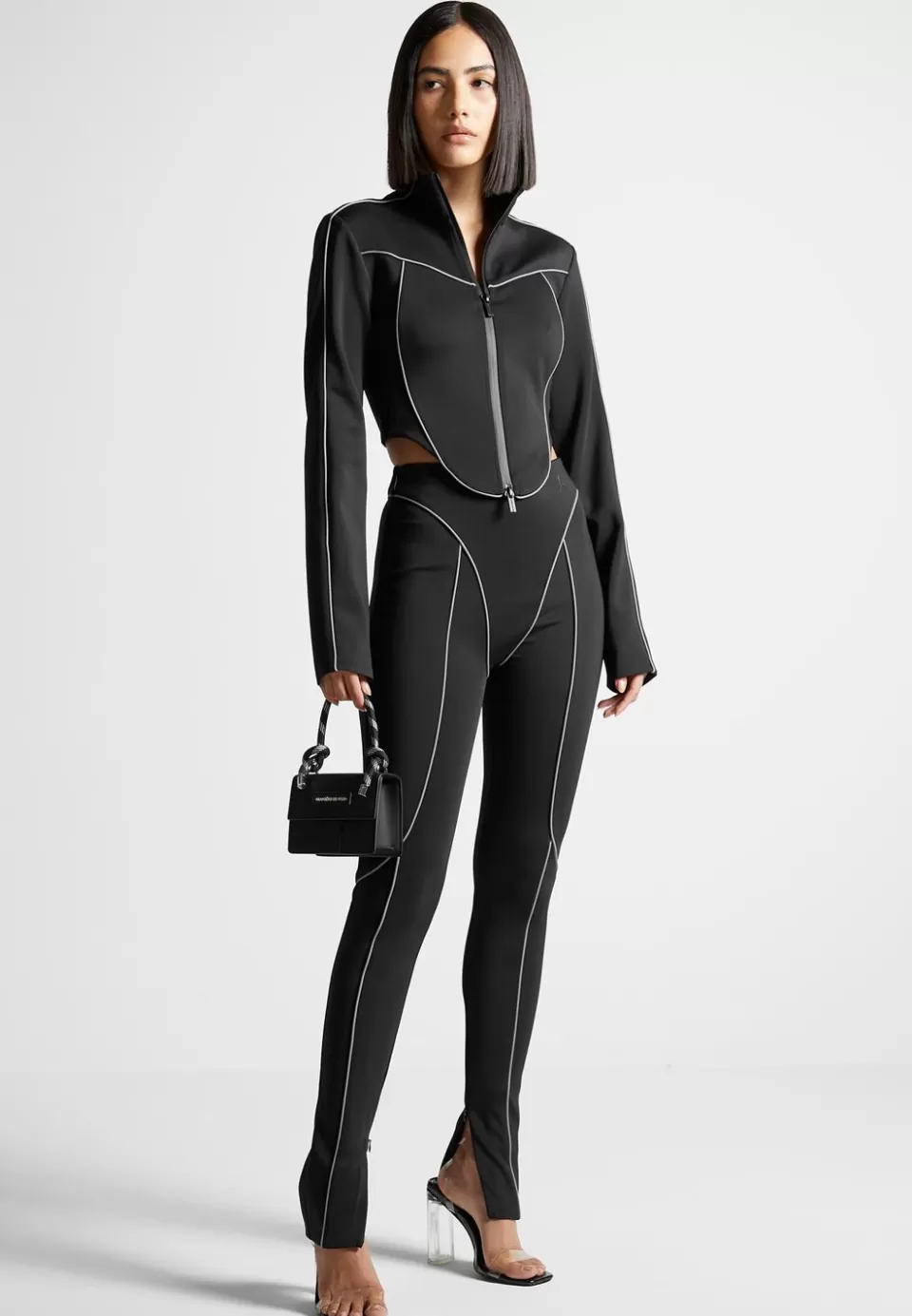 Manière De Voir Reflective Piped Leggings>Woman Matching Sets