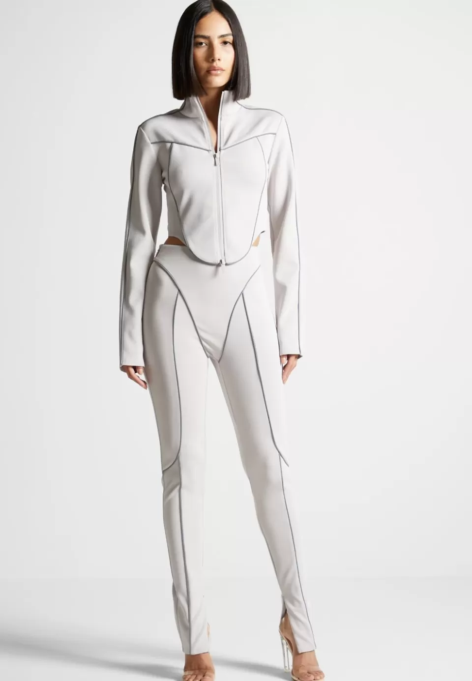 Manière De Voir Reflective Piped Leggings>Woman Matching Sets