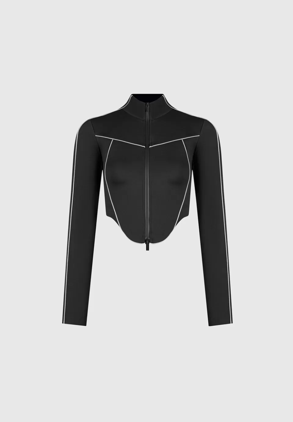 Manière De Voir Reflective Piped Long Sleeve Corset Jacket>Woman Matching Sets
