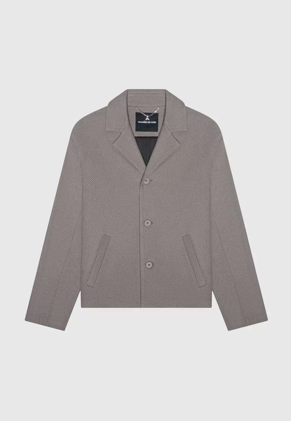 Manière De Voir Revere Collar Twill Jacket>Man Jackets