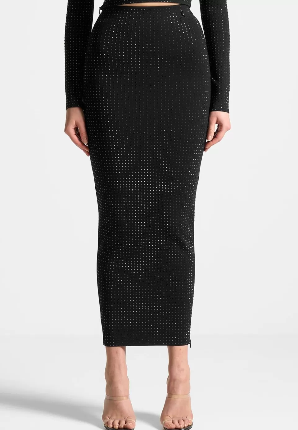 Manière De Voir Rhinestone Bandage Midaxi Skirt>Woman Skirts
