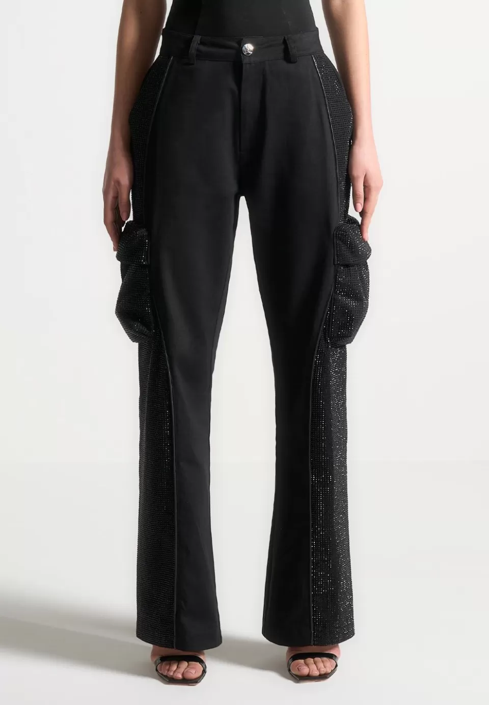 Manière De Voir Rhinestone Contour Cargo Pants>Woman Cargo Pants & Joggers