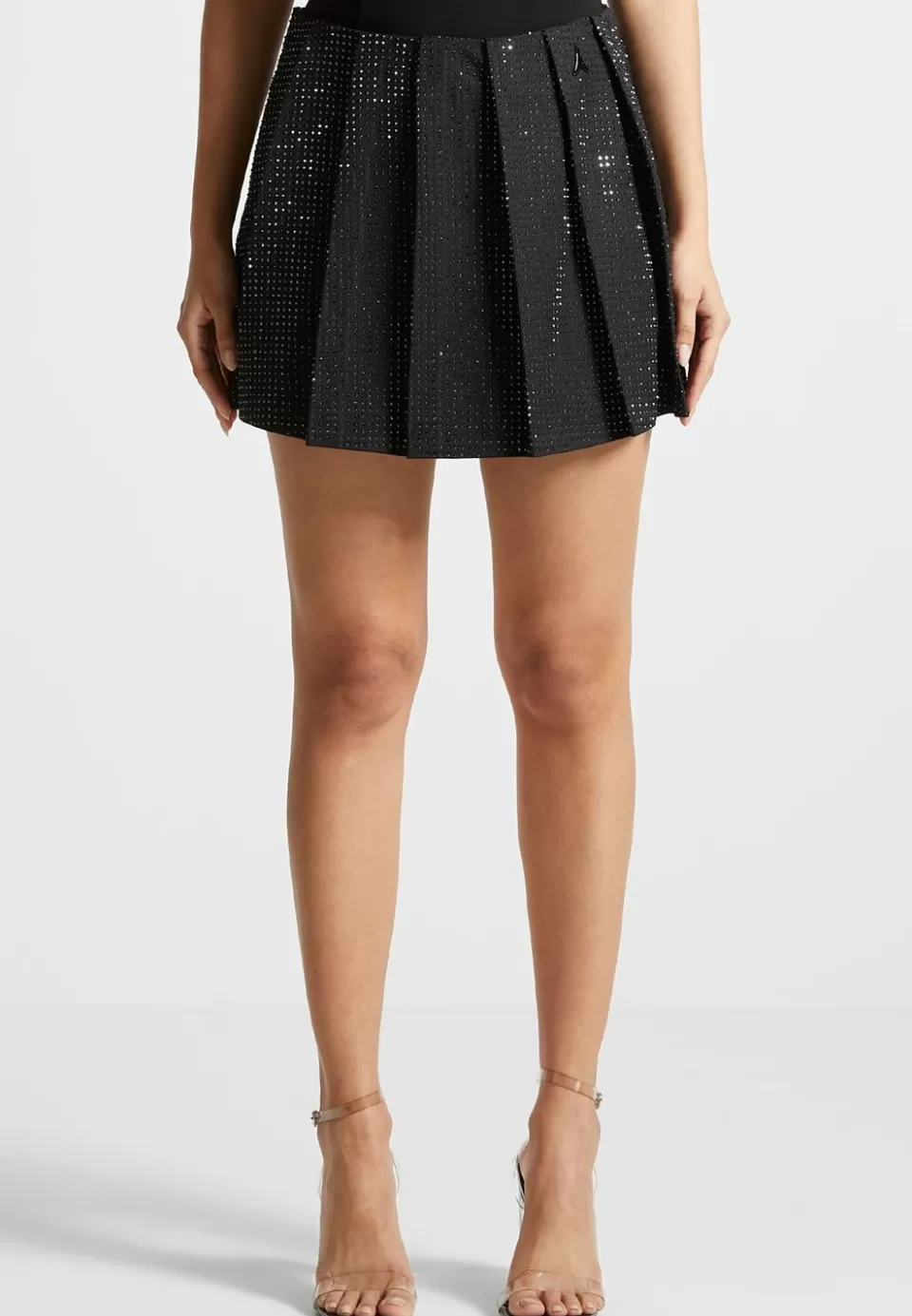Manière De Voir Rhinestone Pleated Mini Skort>Woman Skirts