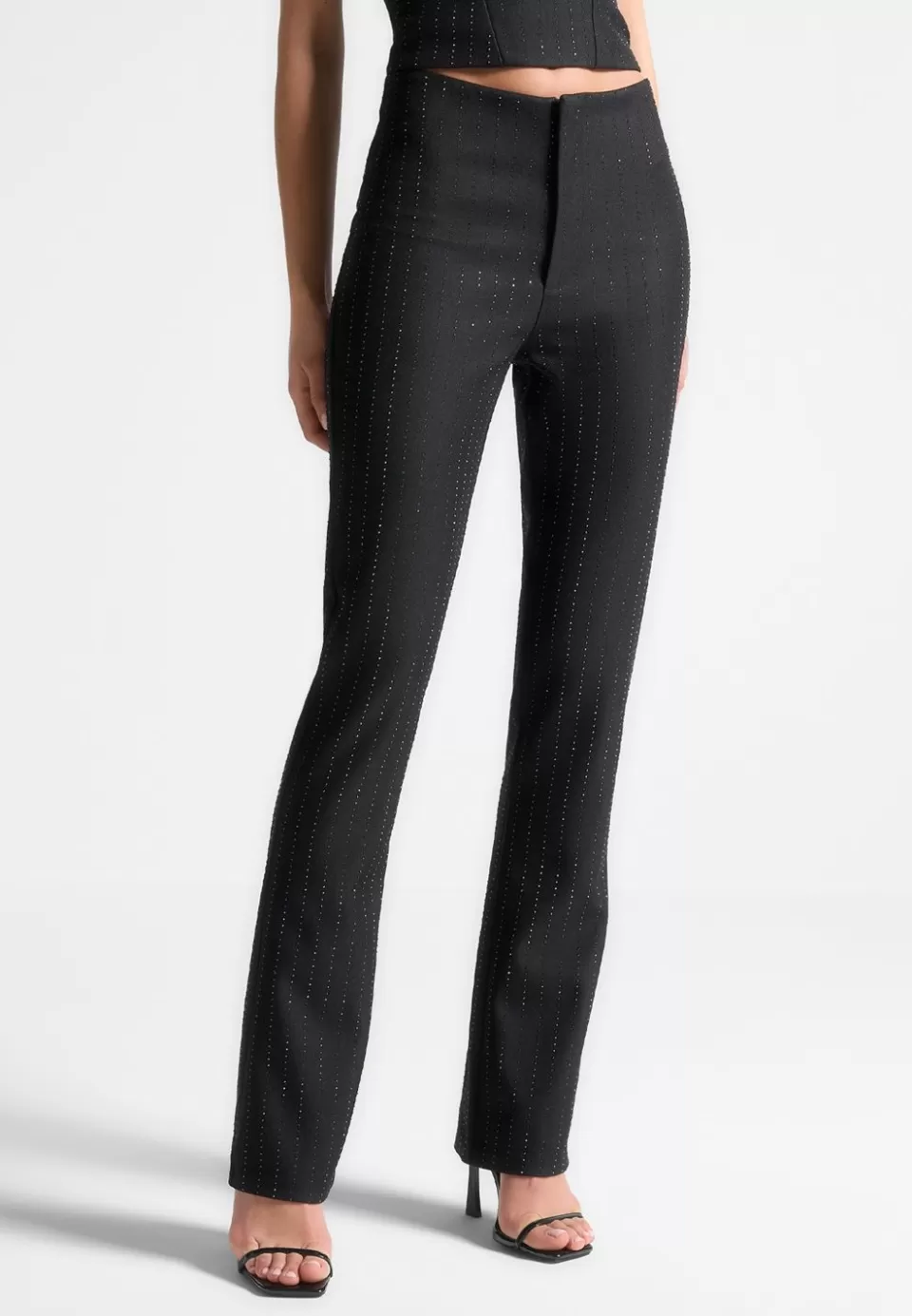 Manière De Voir Rhinestone Tailored Straight Leg Trousers>Woman Matching Sets