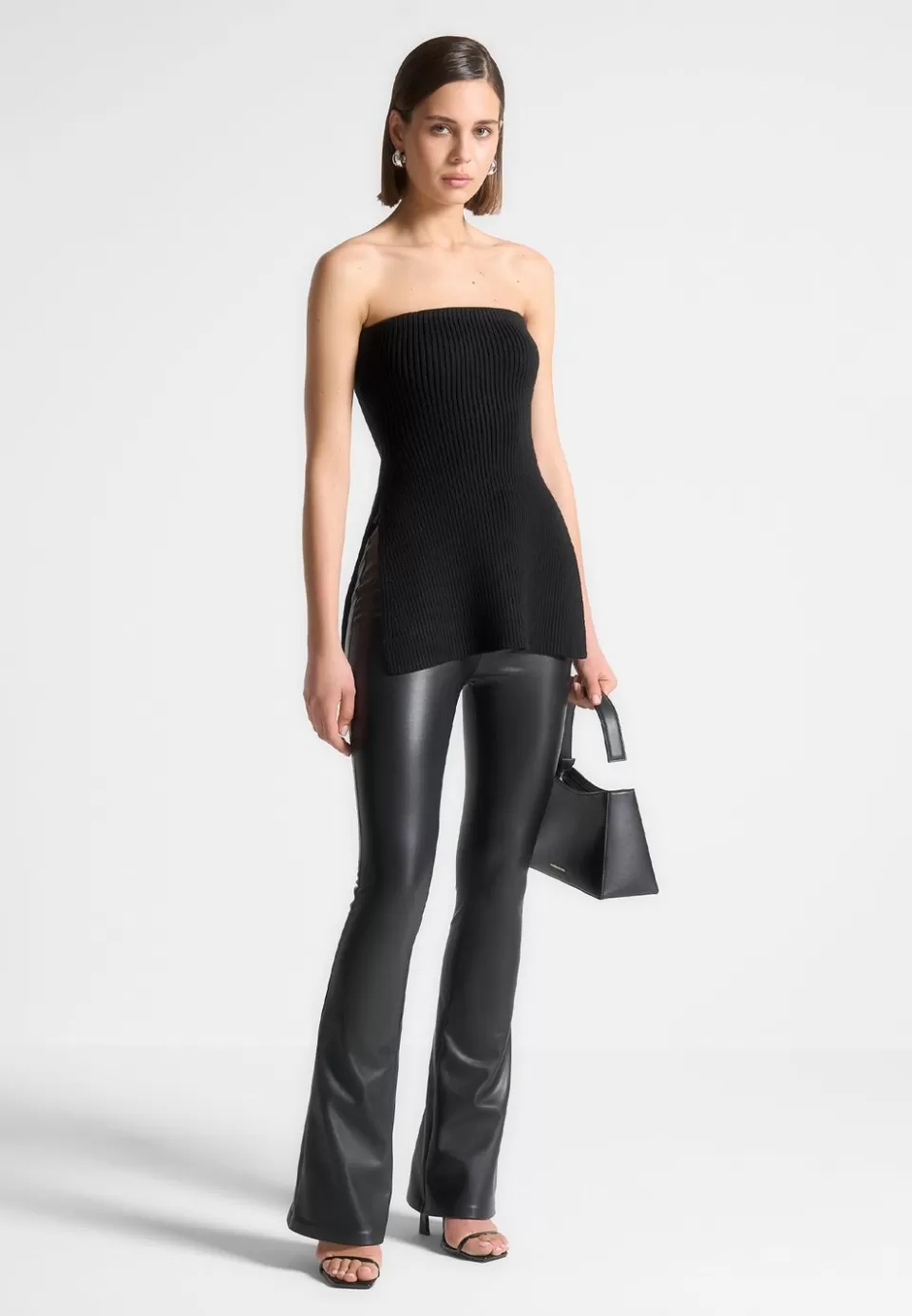 Manière De Voir Rib Knit Longline Bandeau Top>Woman Knitwear