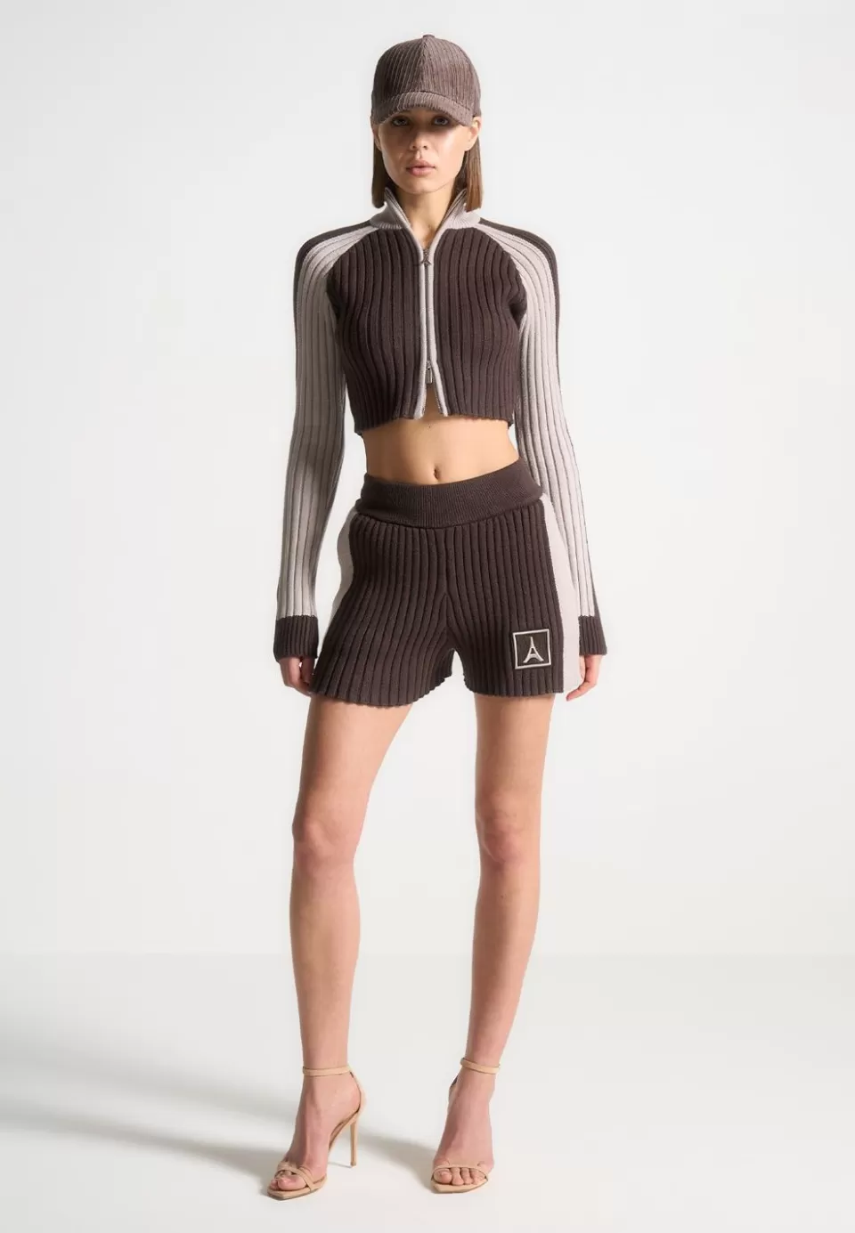 Manière De Voir Rib Knit Track Jacket>Woman Jumpers & Hoodies