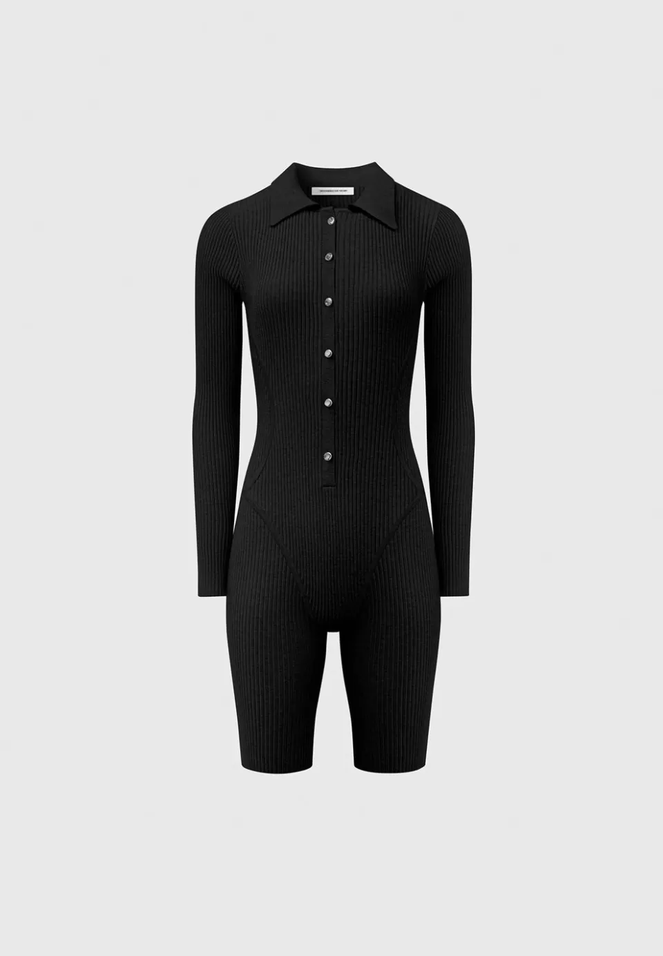 Manière De Voir Ribbed Knit Long Sleeve Playsuit>Woman Knitwear