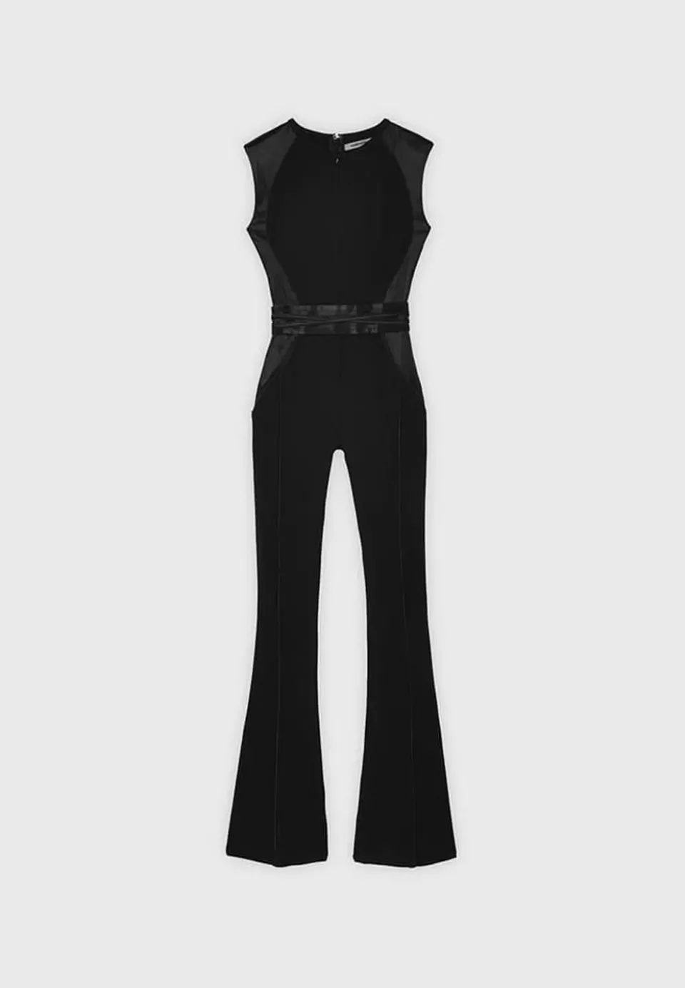 Manière De Voir Satin Contour Flared Jumpsuit>Woman Jumpsuits & Playsuits