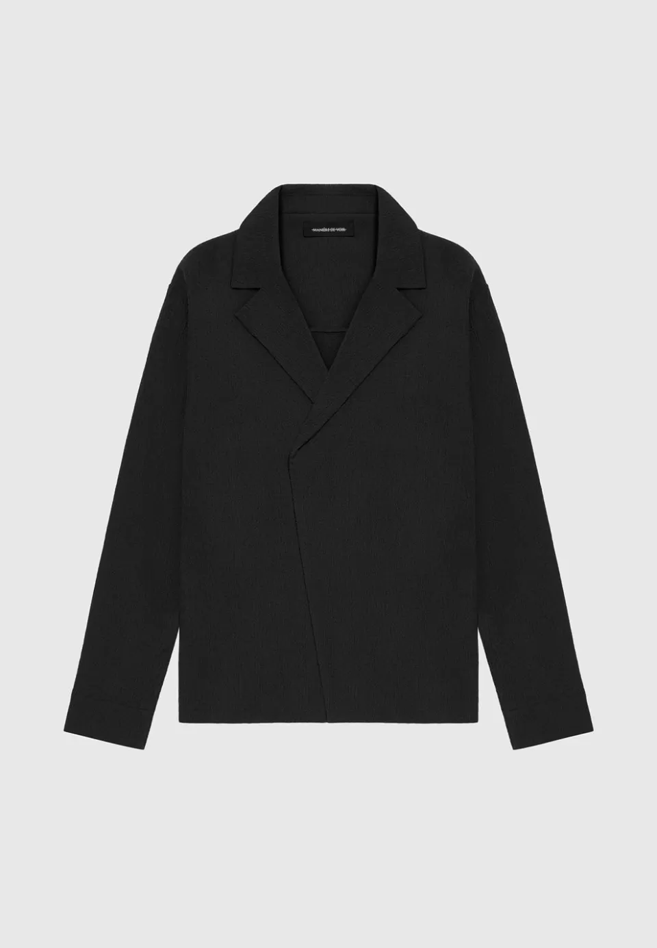 Manière De Voir Seersucker Double Breasted Shirt>Man Shirts