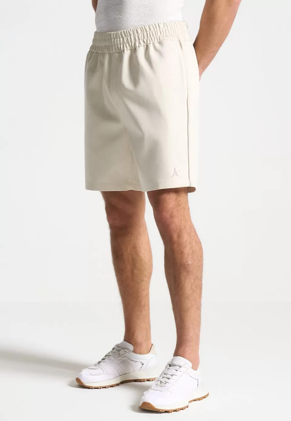 Manière De Voir Signature Baseball Shorts - Beige>Man Short Sets