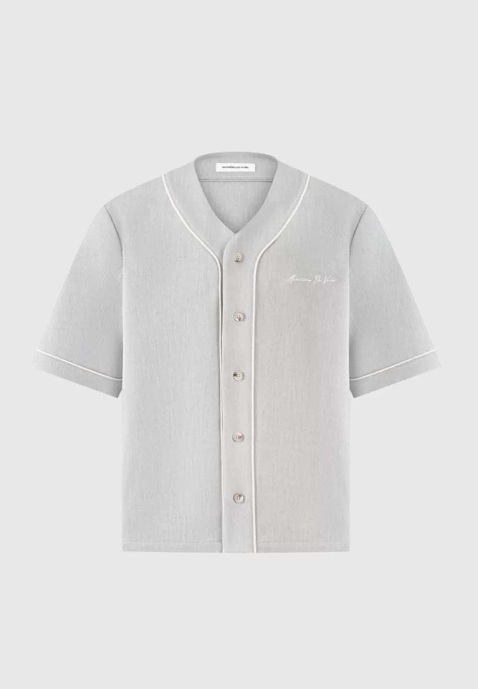 Manière De Voir Signature Boxy Baseball Shirt>Man Shirts