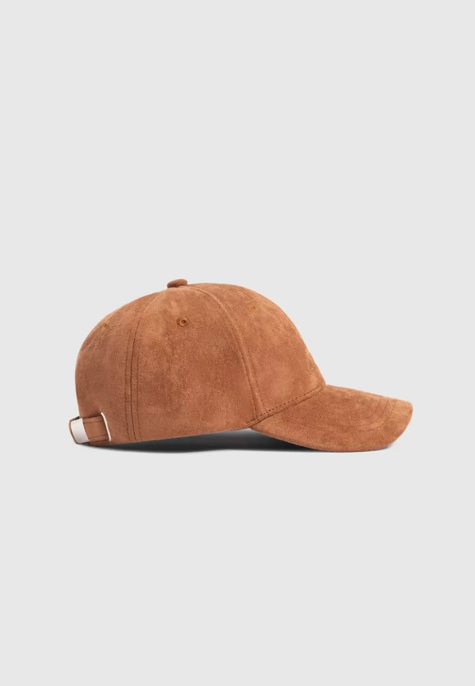 Manière De Voir Signature Suede Cap - Tan>Man Hats