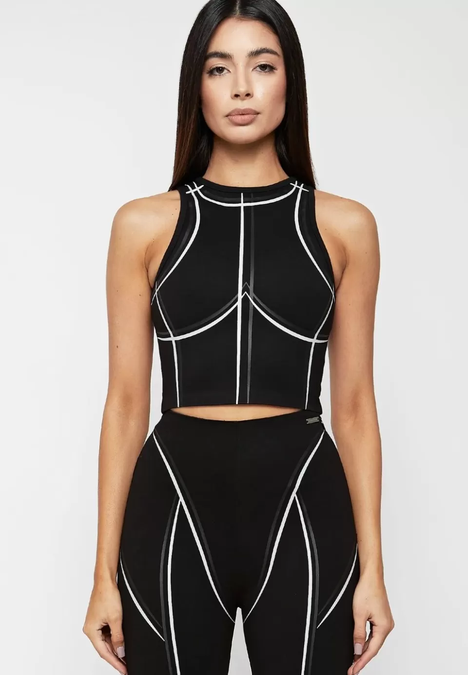 Manière De Voir Sketch Racer Crop Top>Woman Matching Sets