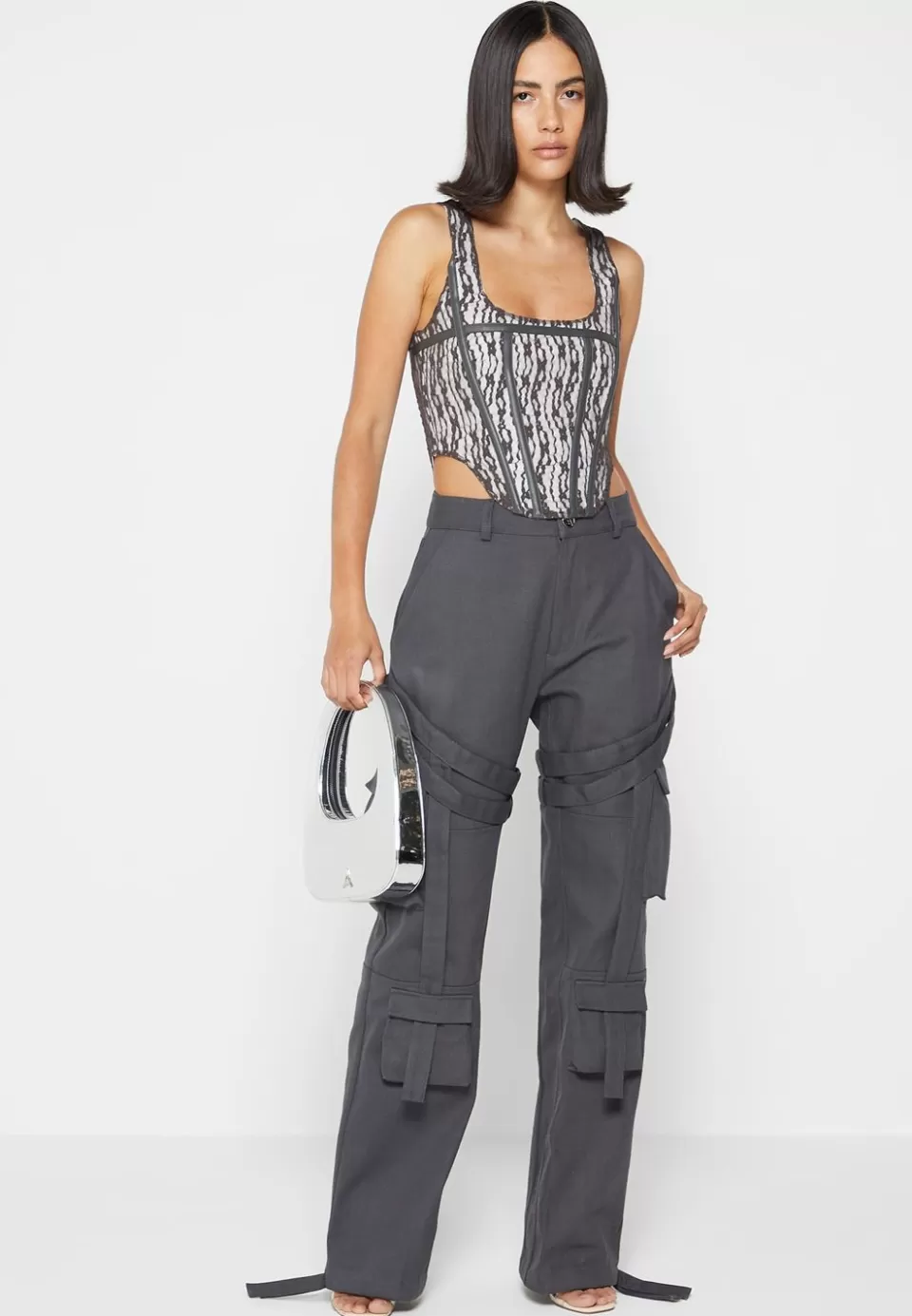 Manière De Voir Structured Handbag Chrome>Woman Bags